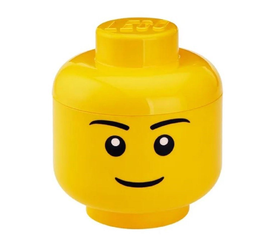 LEGO® Aufbewahrungsbox Lego - Storage Head S - Jungenkopf - Aufbewahrungsbox - gelb