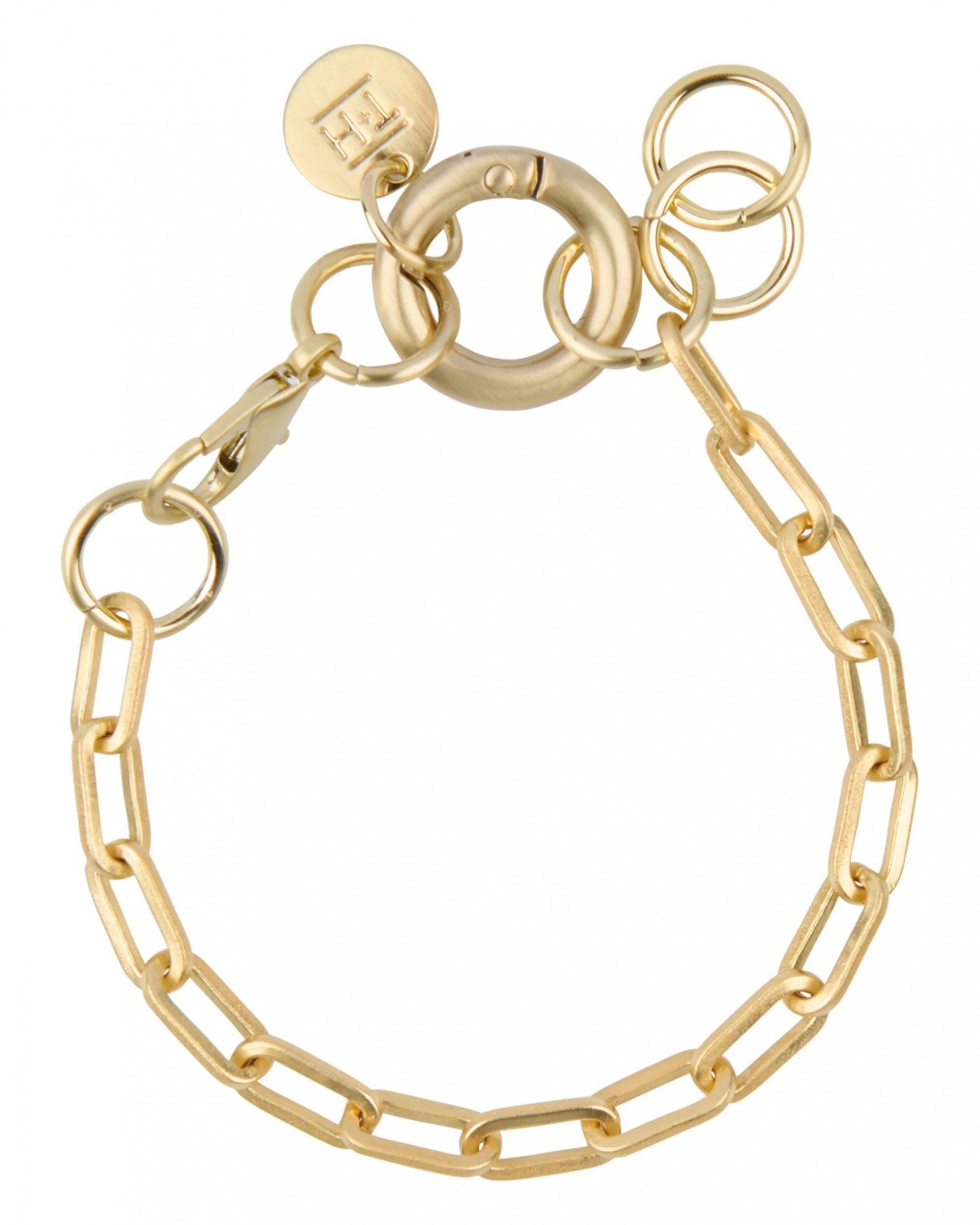 TOM+HATTY Armkette - Gliederkette vergoldet - Gliederarmband - Goldarmband günstig online kaufen