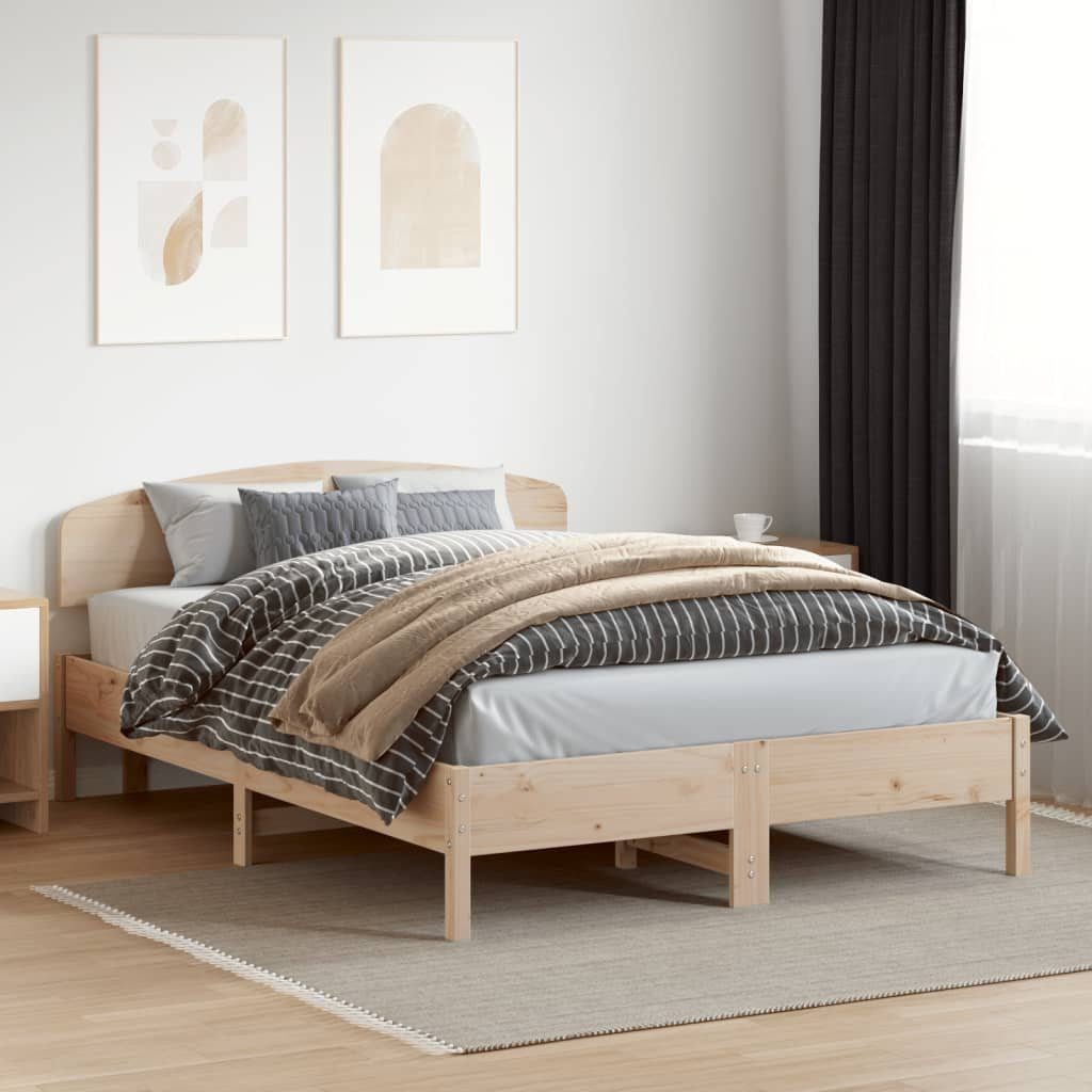 vidaXL Bett Kopfteil 140 cm Massivholz Kiefer (1-tlg) günstig online kaufen