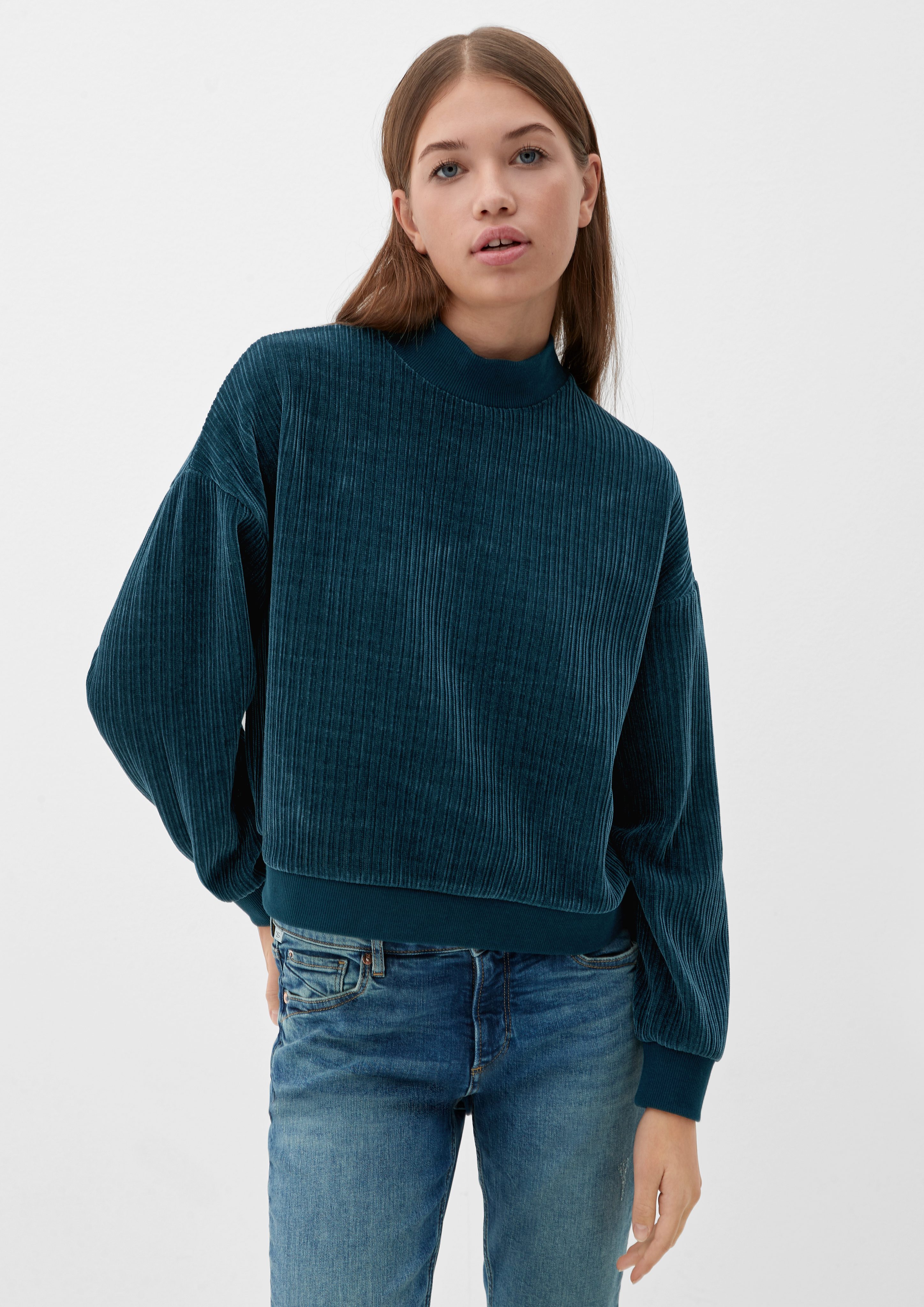 QS Herren Sweatshirt – Bequemer Basic-Pullover Für Casual Looks