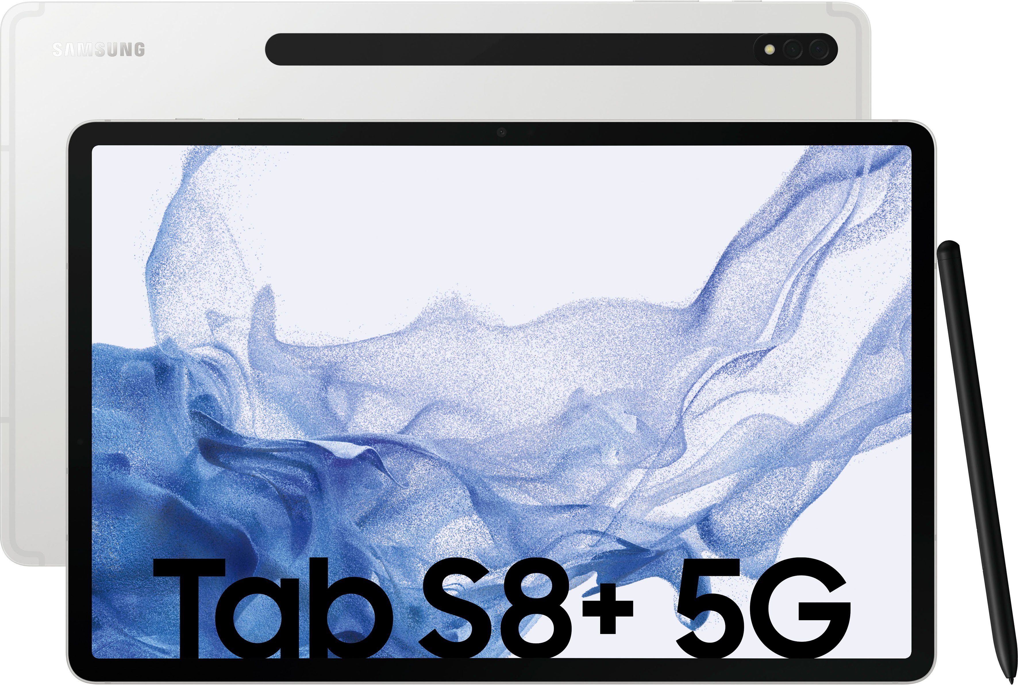 Zu erstaunlich niedrigen Preisen Samsung Galaxy Tab Tablet Silber 5G) Android,One S8+ 5G 256 (12,4", GB, UI,Knox