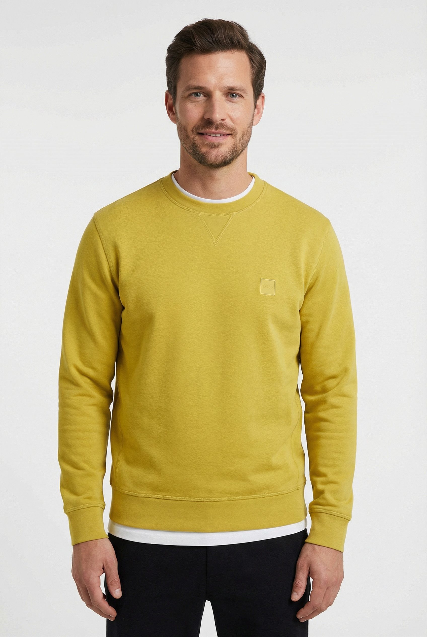 BOSS ORANGE Sweatshirt Westart mit BOSS Logopatch