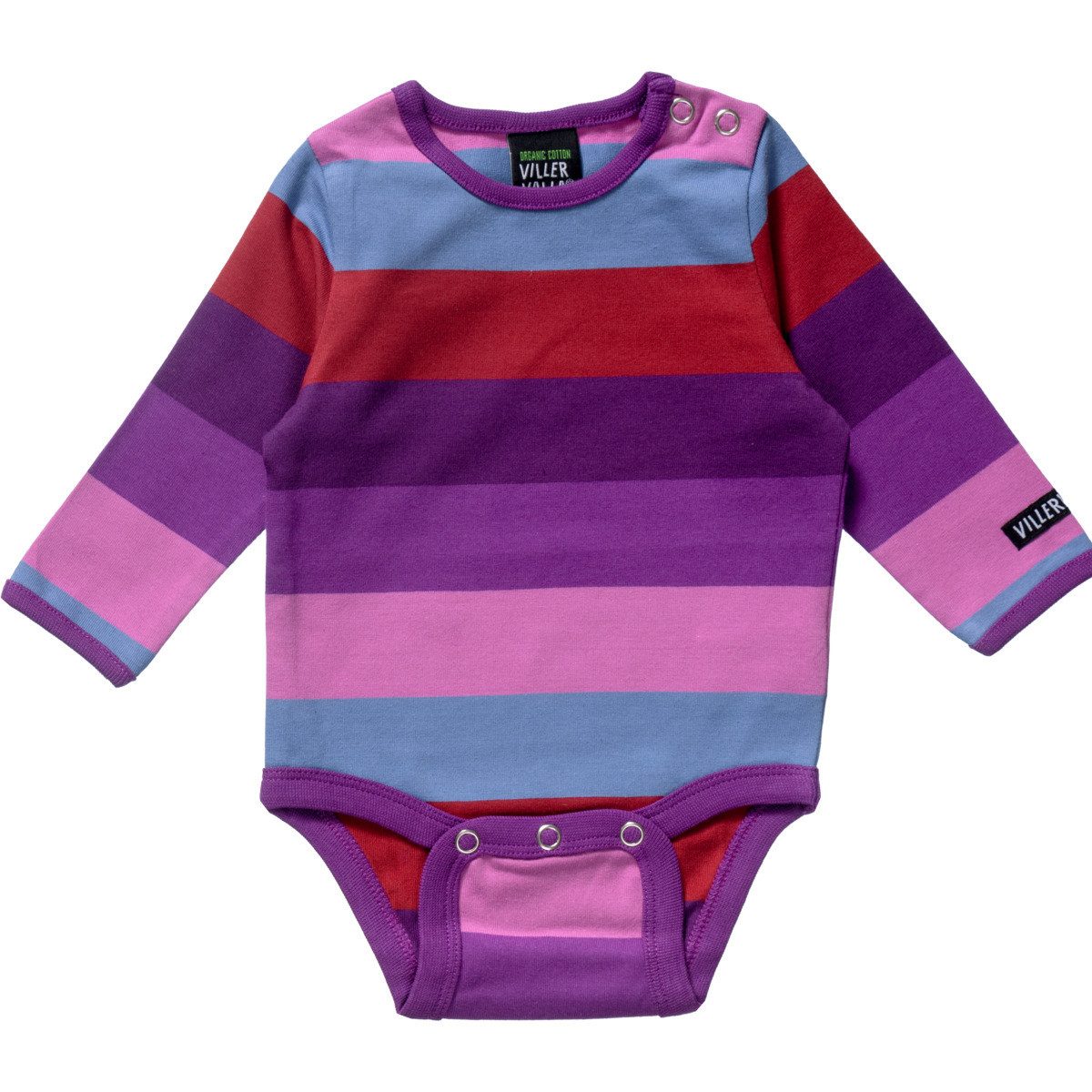 Villervalla Langarmbody Streifen Unisex Kinder (1-tlg) Langarm Einteiler, Body, Longsleeve-Body, Bodysuit, Stretchbody