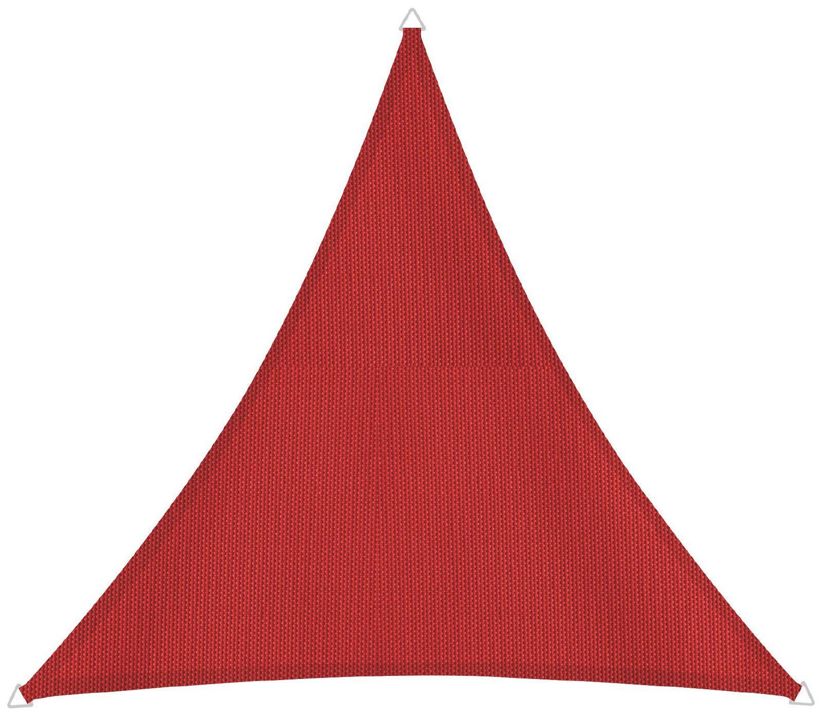 Windhager Sonnensegel Capri Dreieck, 4x4x4m, rot