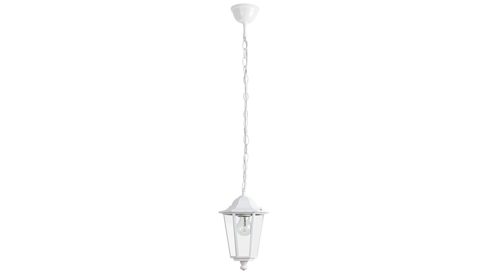 Rabalux Außen-Deckenleuchte "Velence" Metall, weiß, rund, E27, ø170mm