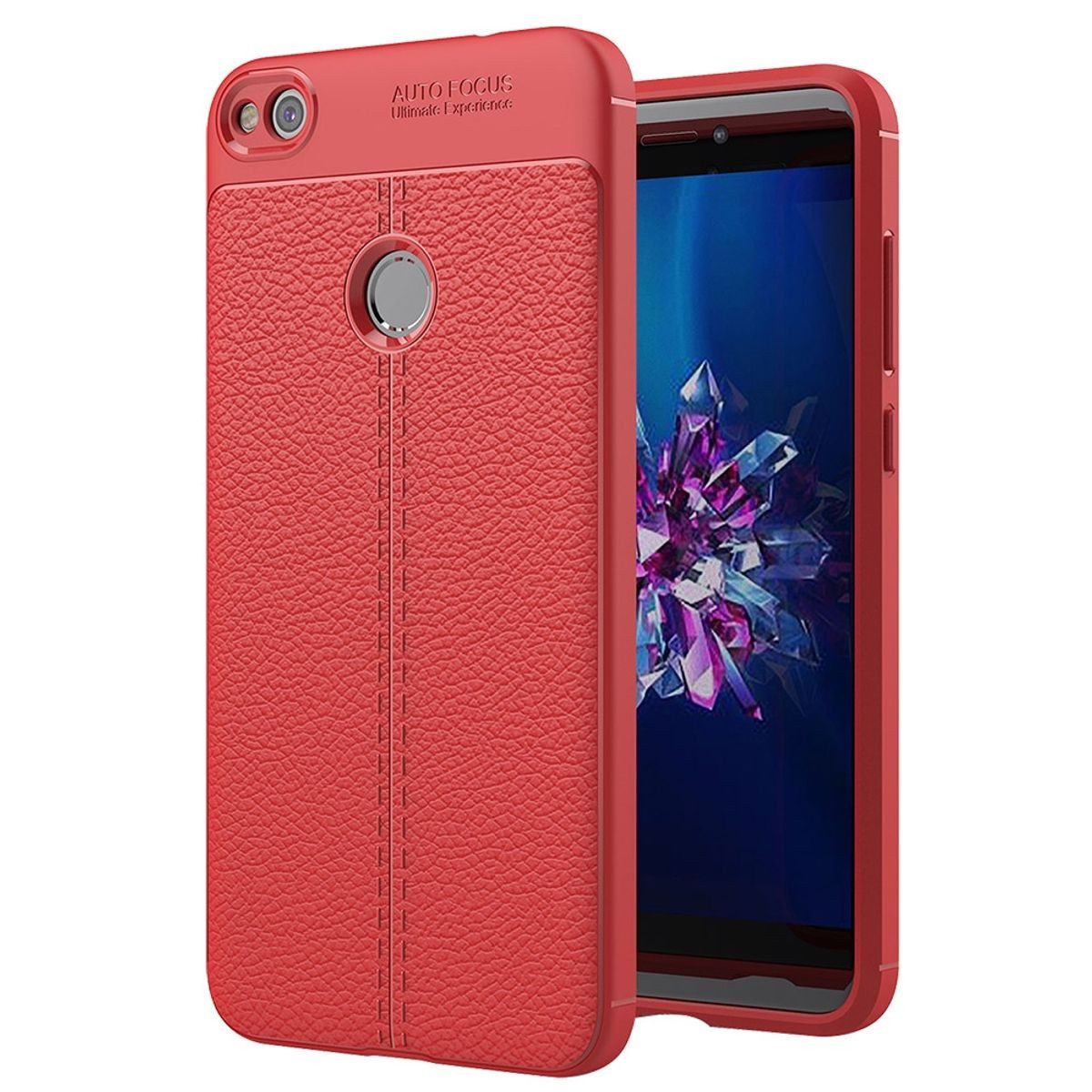 König Design Handyhülle Huawei P8 Lite 2017, Huawei P8 Lite 2017 Handyhülle Backcover Rot