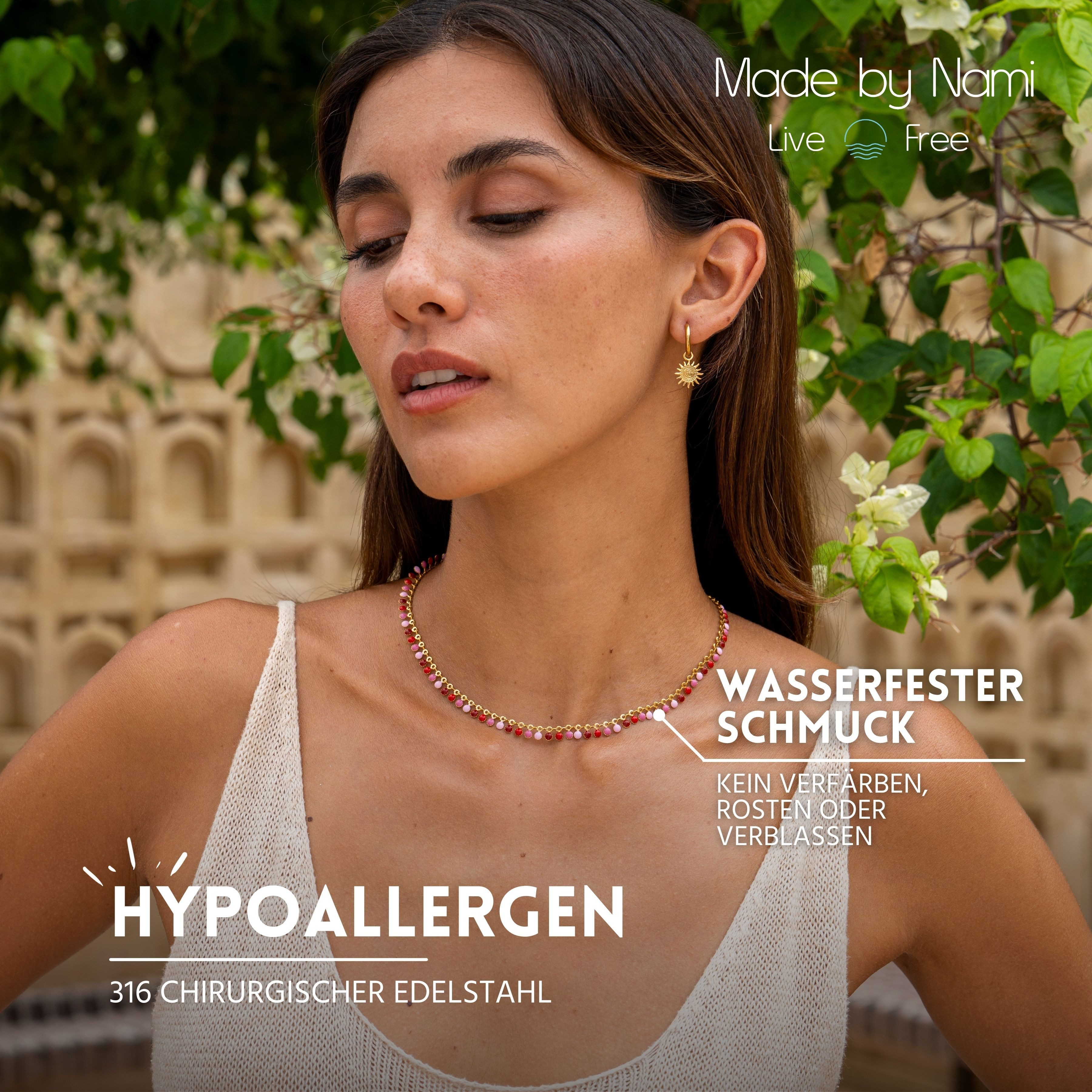 Made by Nami Perlenkette Damen Gold günstig online kaufen