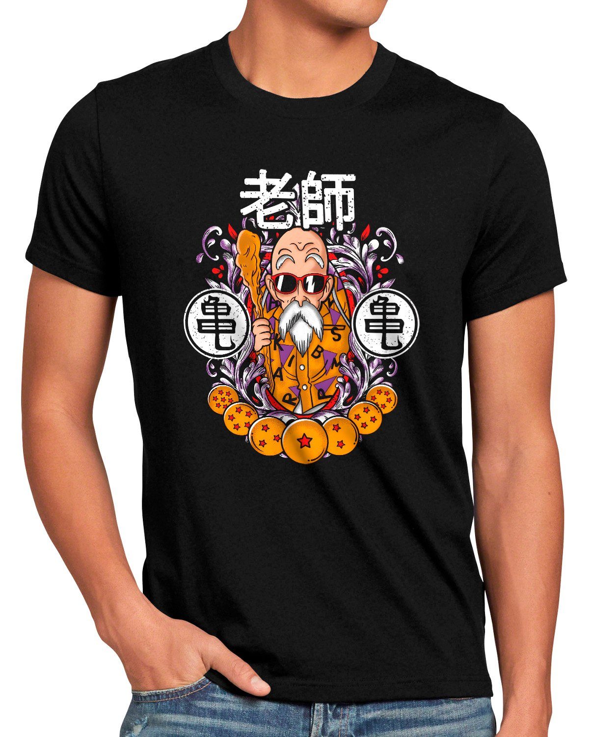 style3 Print-Shirt Herren T-Shirt Great Master super dragonball z gt songoku breakers the kakarot