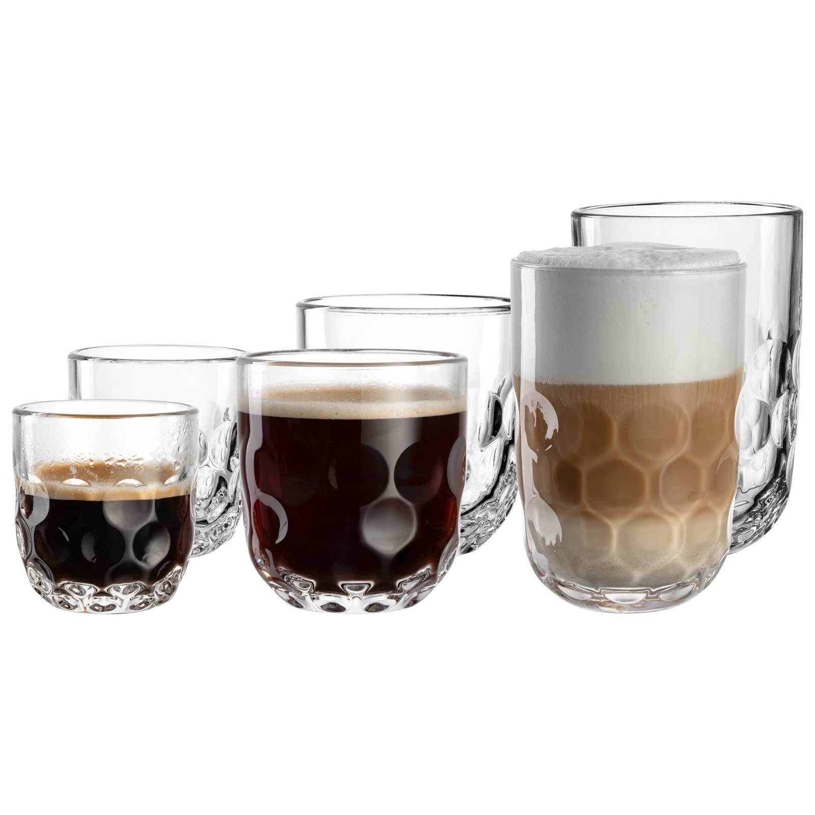 Latte-Macchiato-Glas Gocce Barista-Set (1) 6er Set