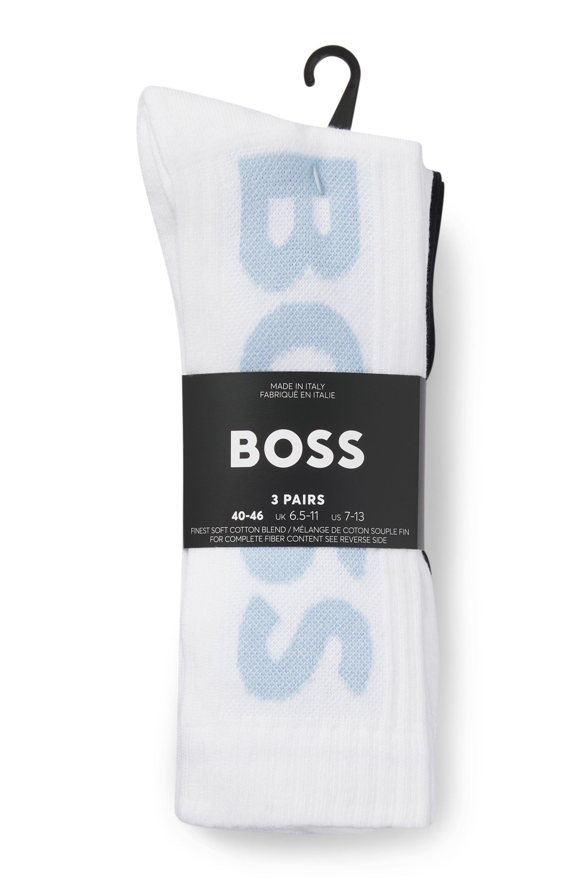 BOSS Socken 3P QS Rib Logo CC mit Logo günstig online kaufen