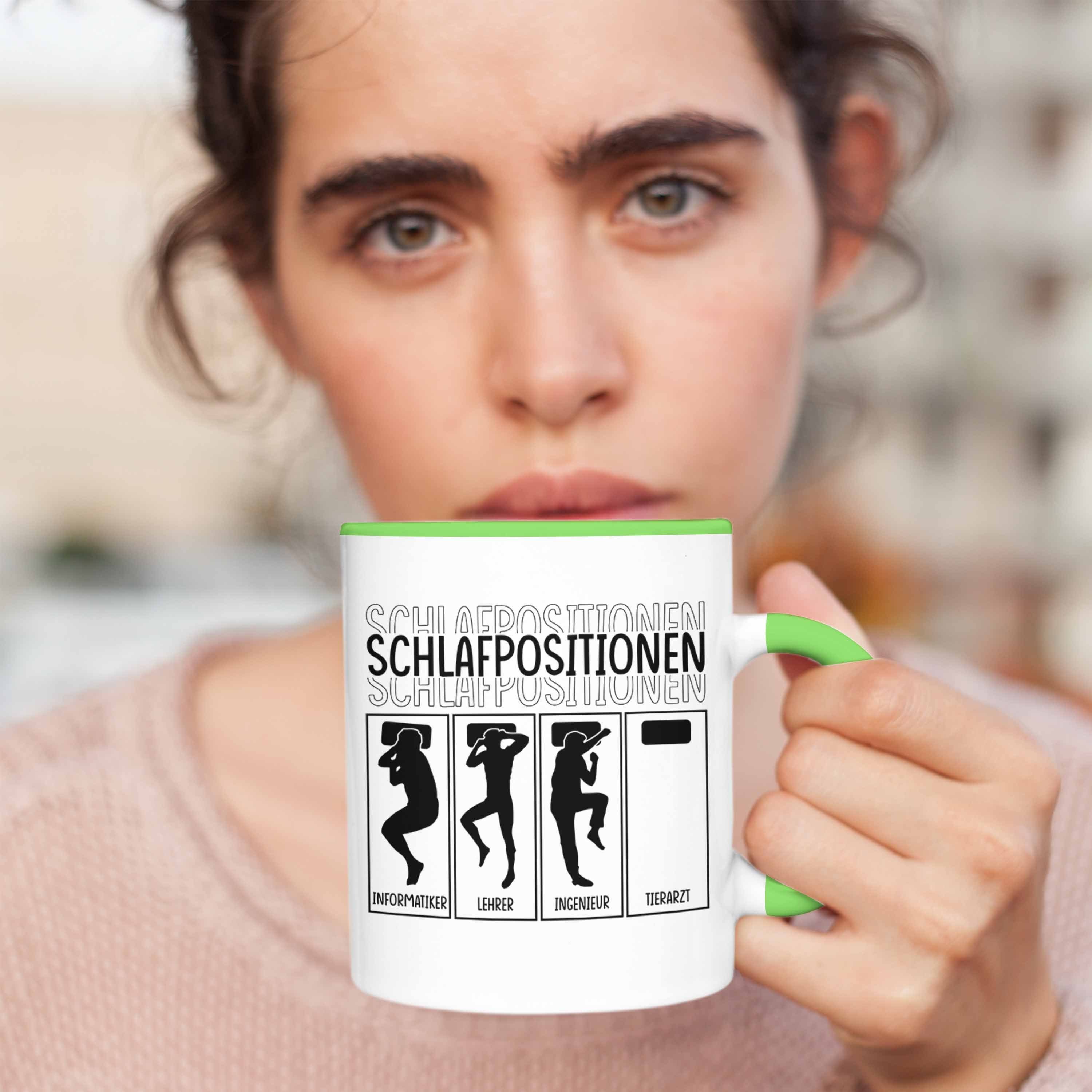 Trendation Tasse Tierarzt Tasse Geschenk Spruch Grün Ka Geschenkidee für Lustiger Tierärztin