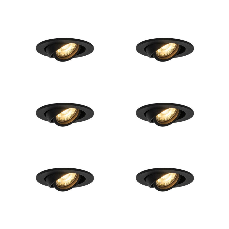 Qazqa LED Einbaustrahler 102832, ohne Leuchtmittel, Warmweiß