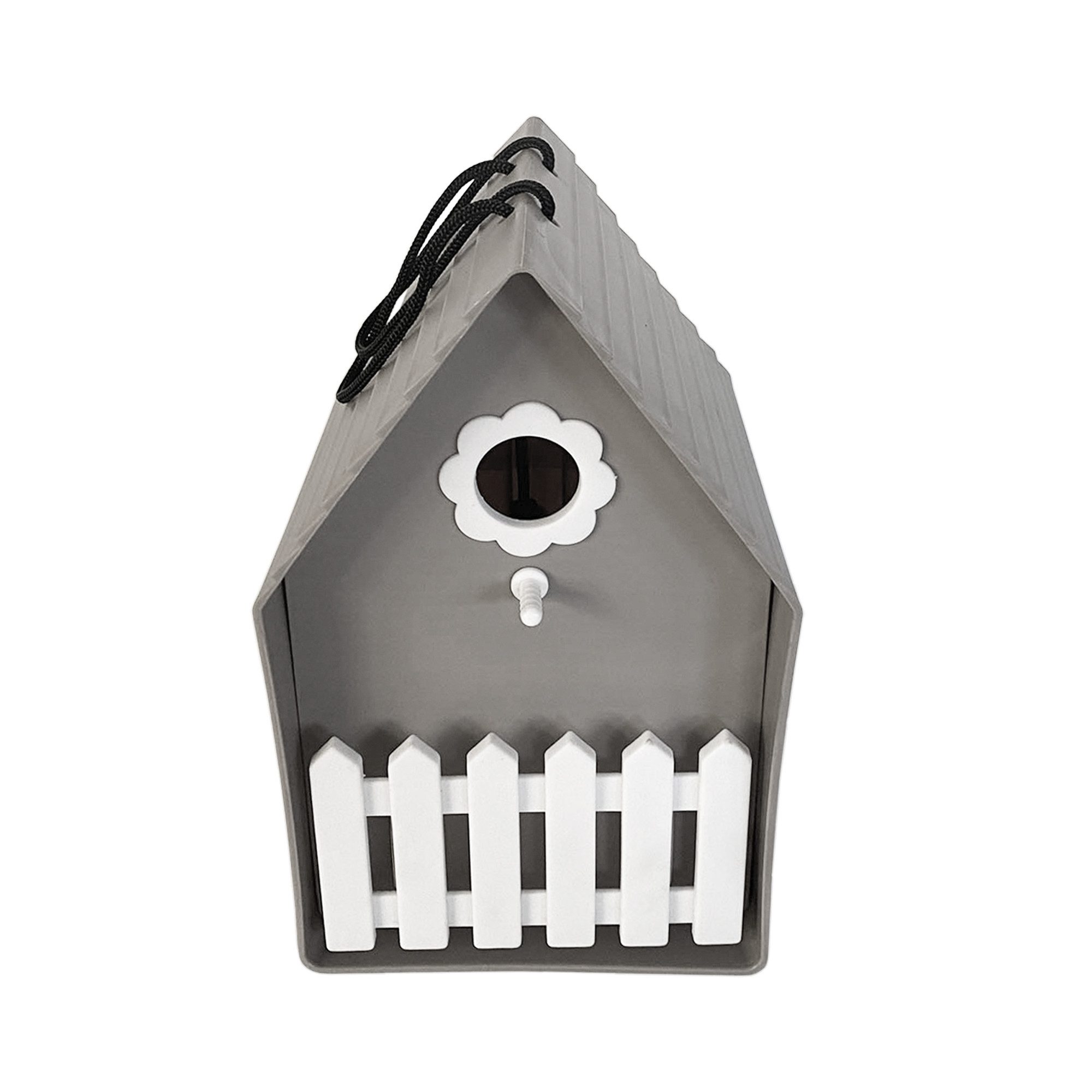 HTI-Living Vogelhaus Vogelhaus Nessa Grau, Nistkasten Kunststoff