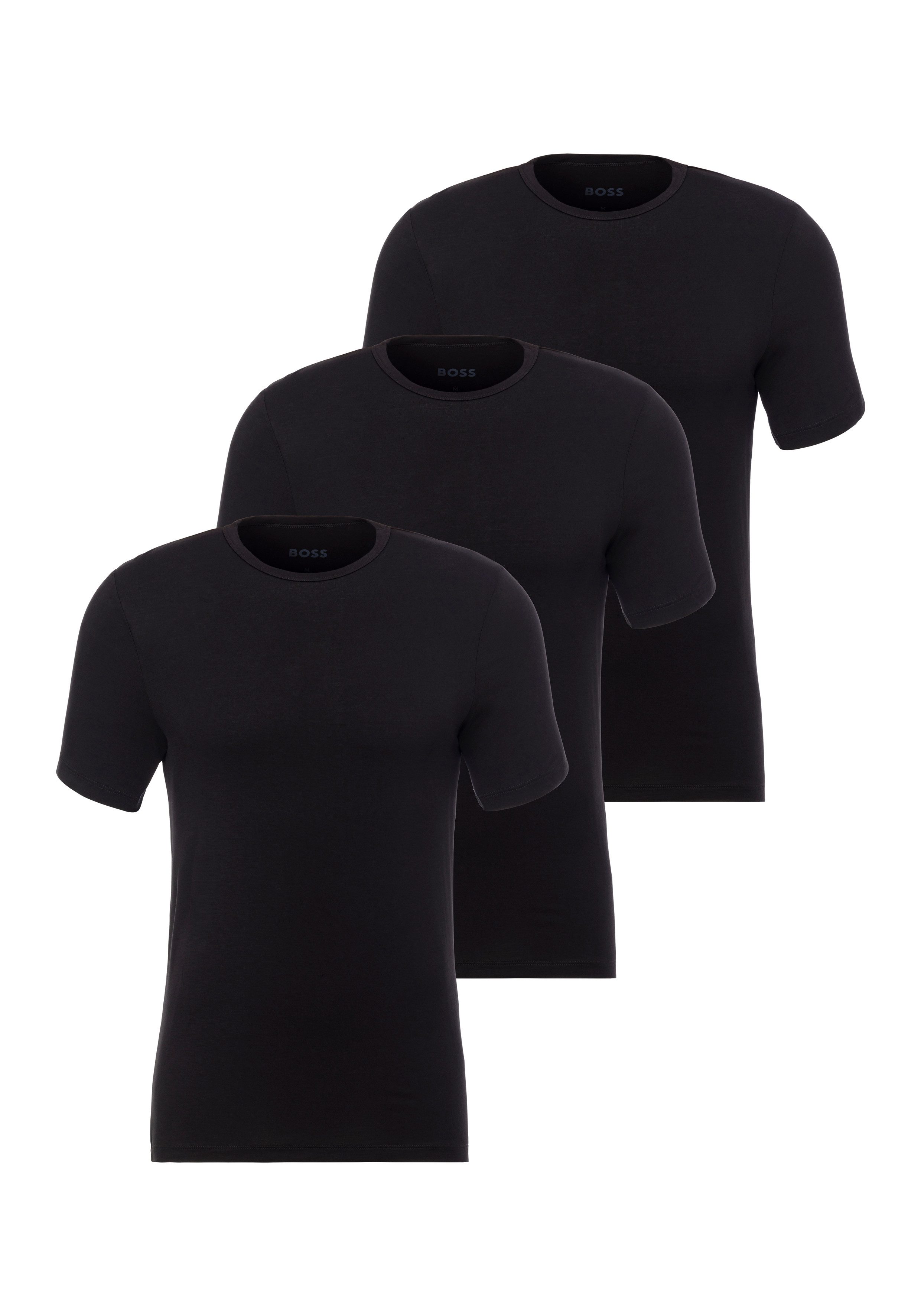 BOSS T-Shirt TShirt RN 3P Natura günstig online kaufen