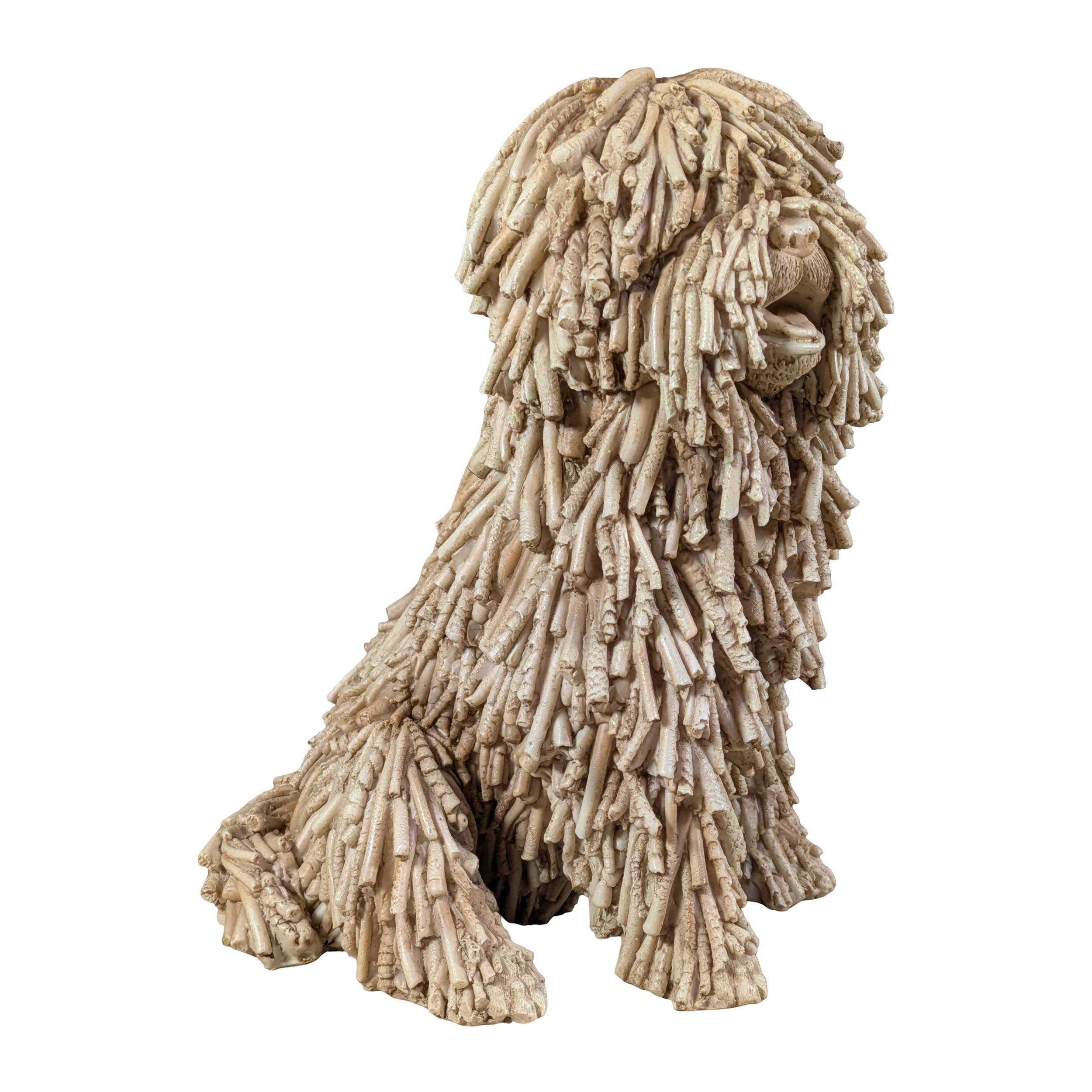 colourliving Tierfigur Hundefigur, naturgetreu in Treibholz-Optik (Driftwood-Style) (1 St), für innen und außen geeignet