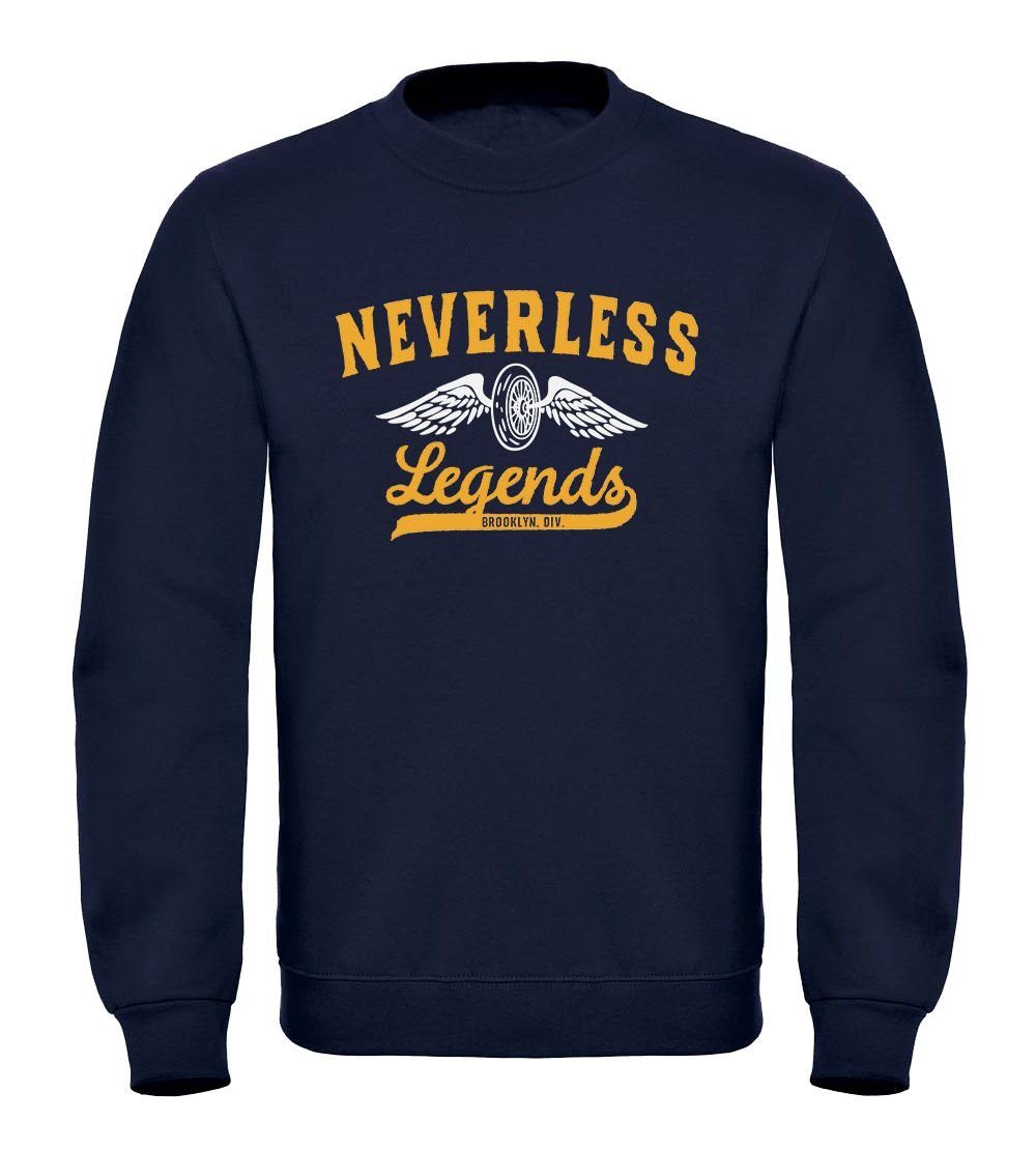 Sweatshirt Sweatshirt Herren Biker Legends Reifen Flügel Wheel Wings