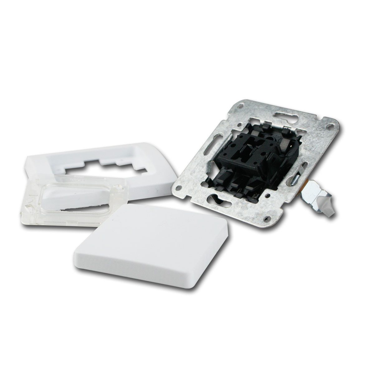 ChiliTec DELPHI 8er Set Wechsel-Schalter weiß 250V~/ 10A Unterputzschalter