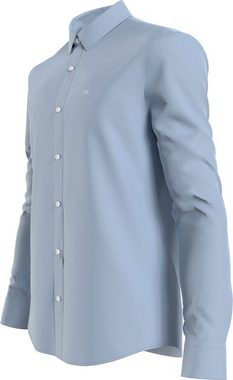 Calvin Klein Big&Tall Langarmhemd BT_STRETCH POPLIN SLIM SHIRT in großen Größen mit durchgehender Knopfleiste