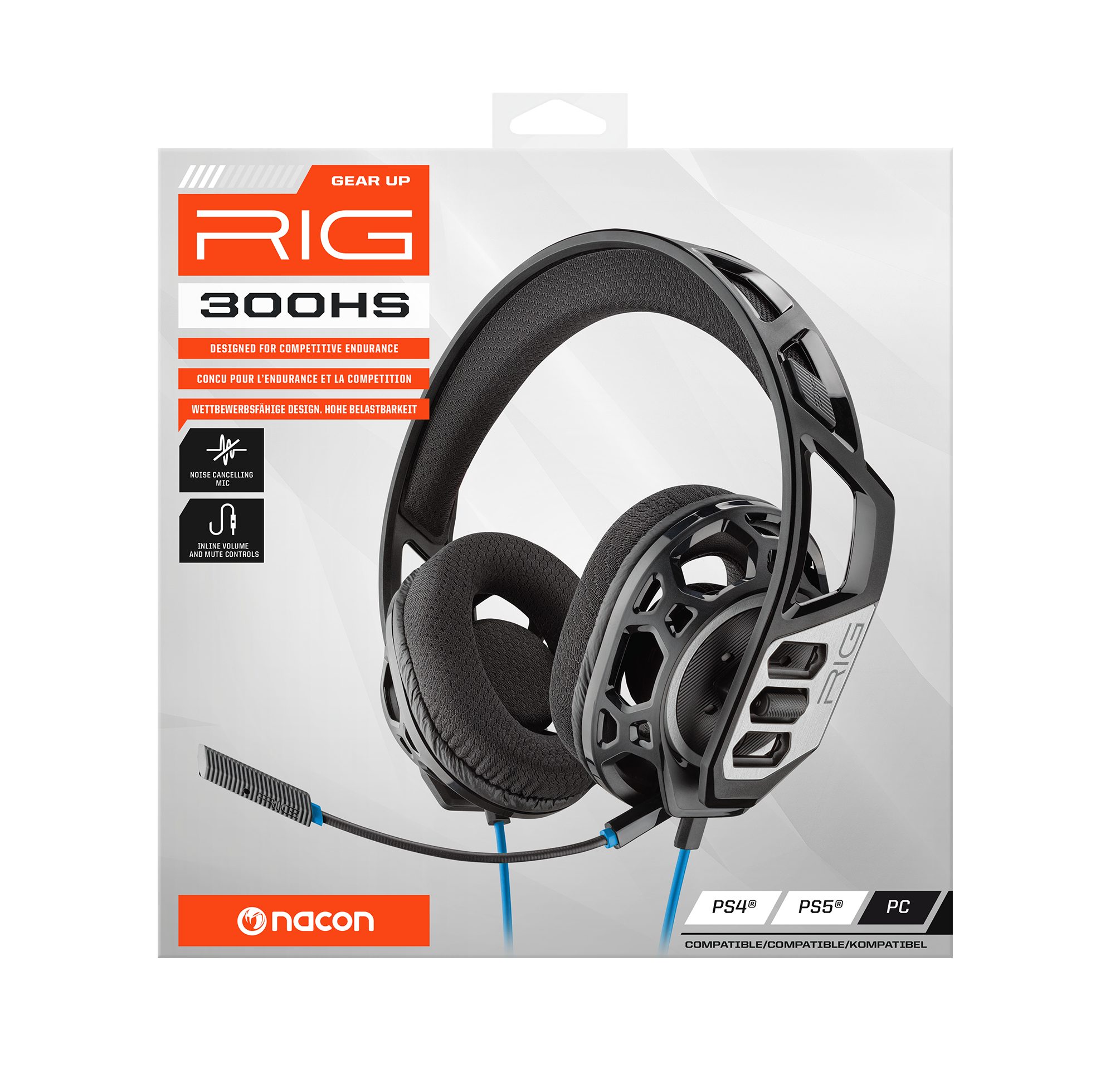 nacon NACON - RIG 300HS [für PS4] Gaming-Headset