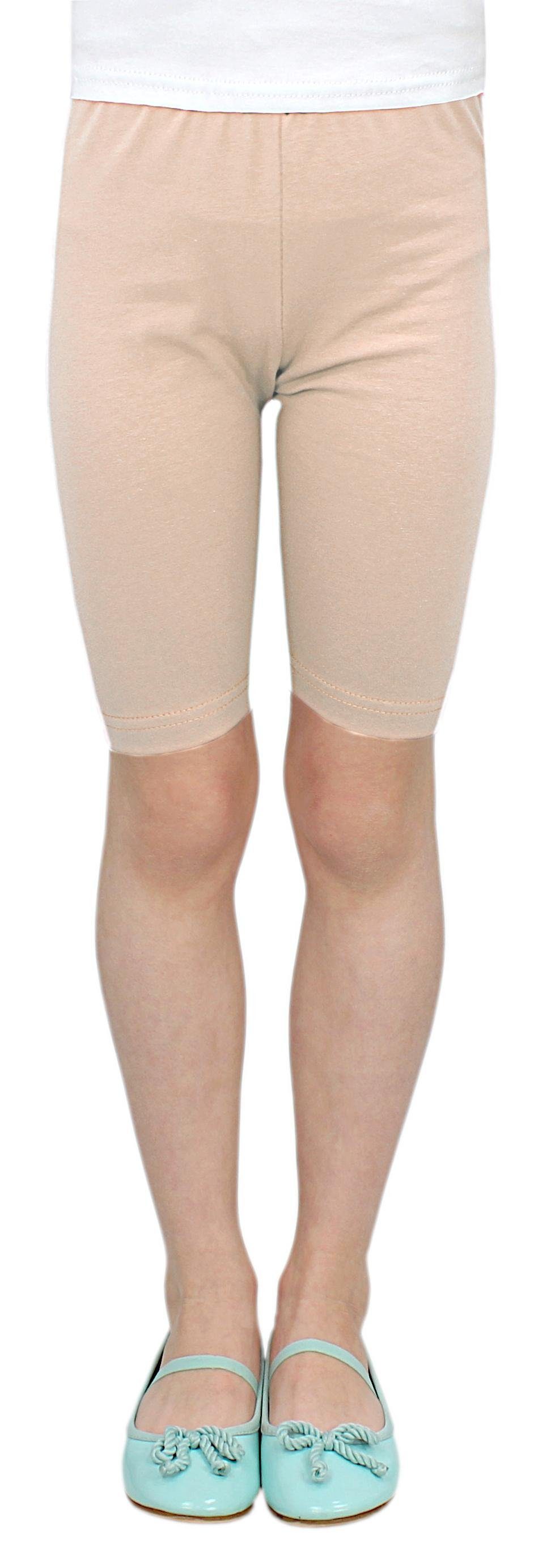 Pack Beige / / Mädchen Kurz TupTam Leggings Radlerhose Petrolgrün 3er Radlerhose Dunkelblau TupTam