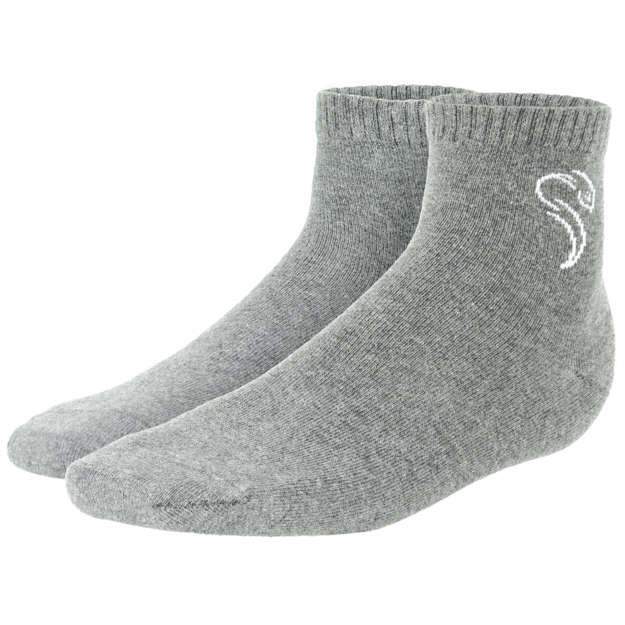 Black (3-Paar) Quarter comfort Sneakersocken Snake anthrazit-grau-hellgrau pure