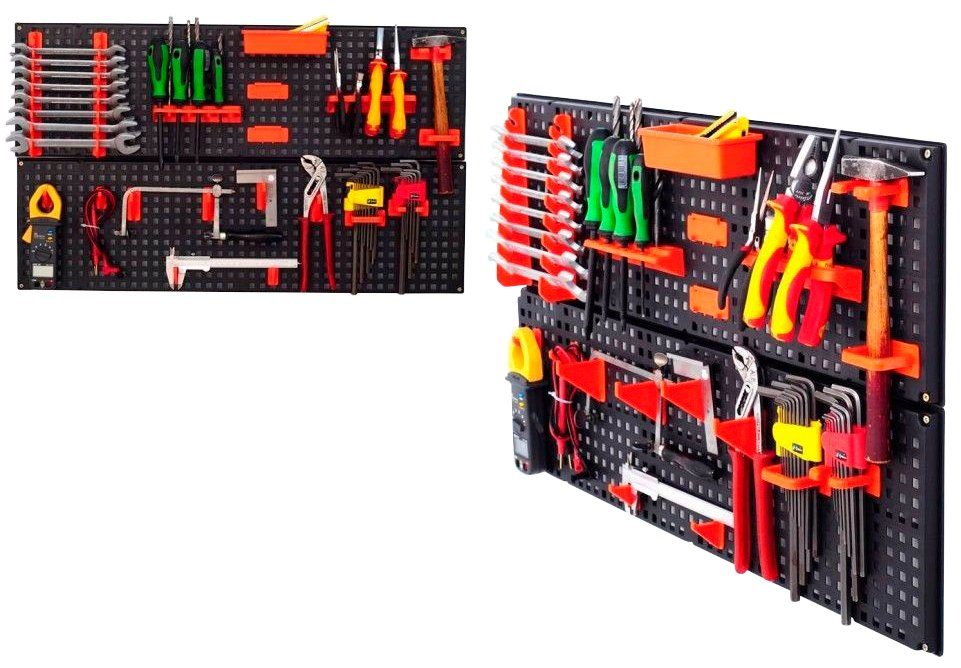 Kreher Lochwand, (Set), Werkzeugwand bestehend Lochplatten 80 Höhe aus x mit cm Länge 4 cm jeweils 24