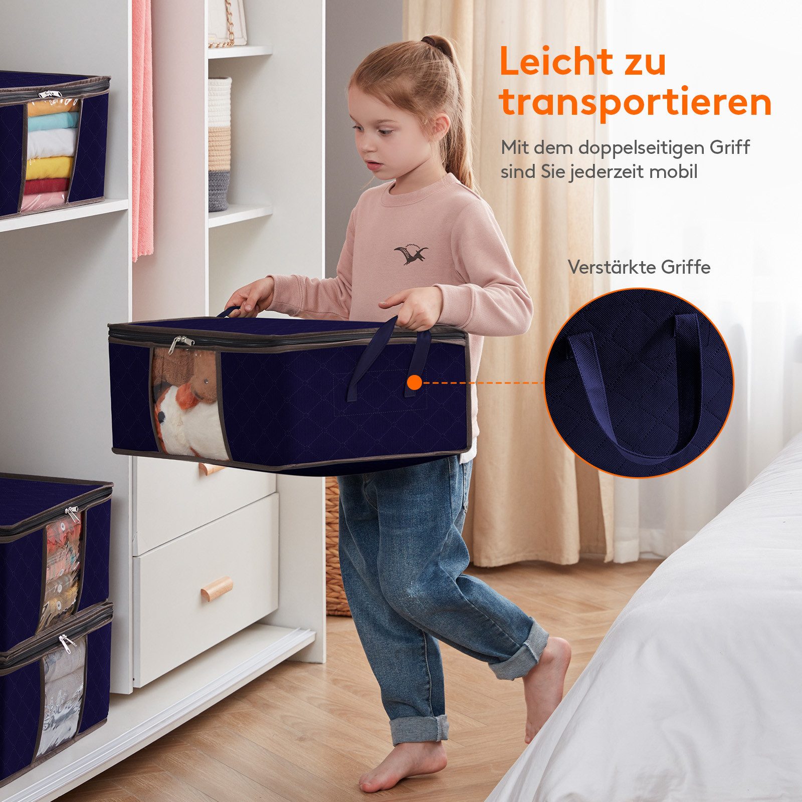 Lifewit Aufbewahrungsdose 4er-Set große Aufbewahrungsboxen mit günstig online kaufen