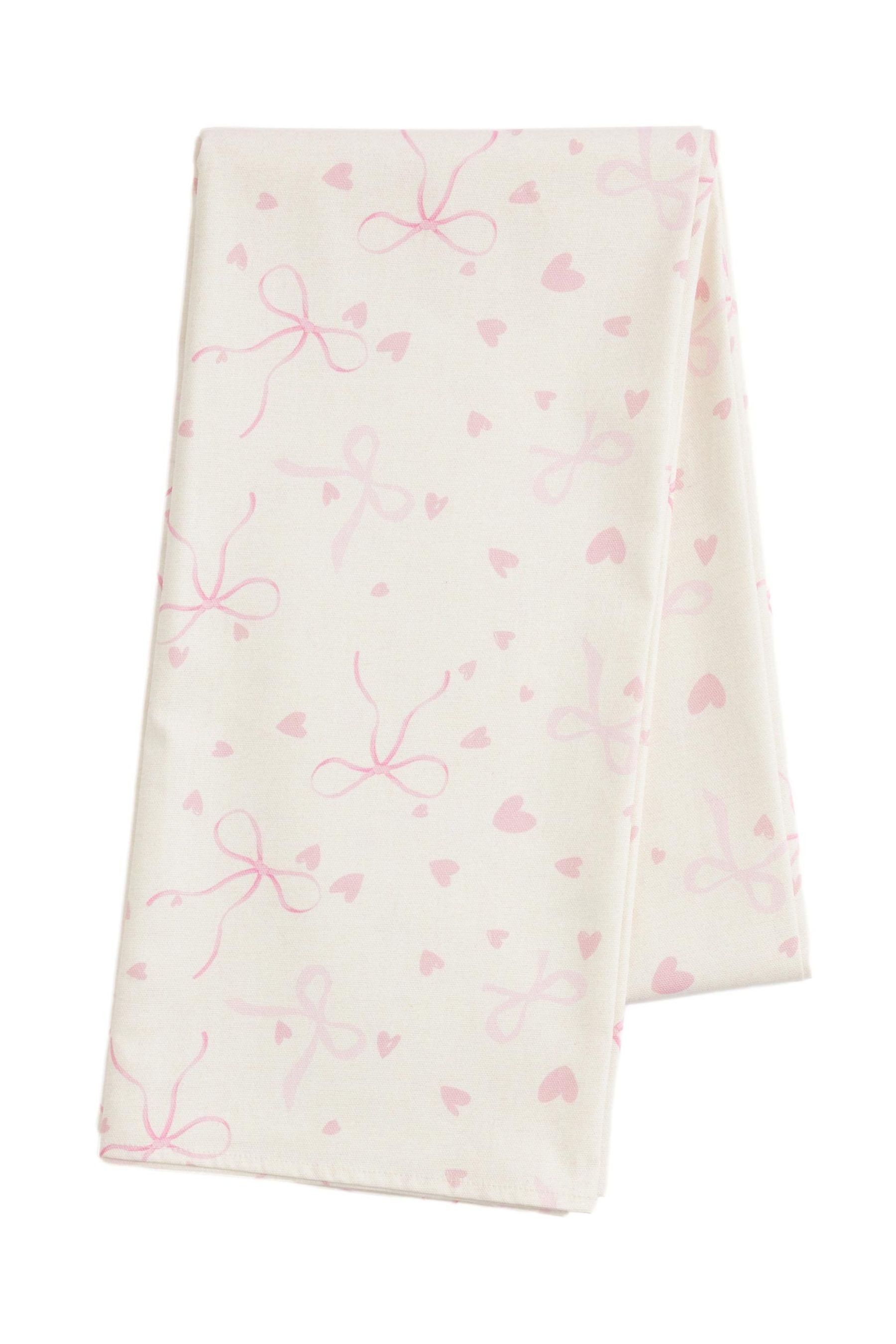 Next Tischdecke Abwischbares Tischtuch, Herz- und Schleifendetails (1-tlg) günstig online kaufen