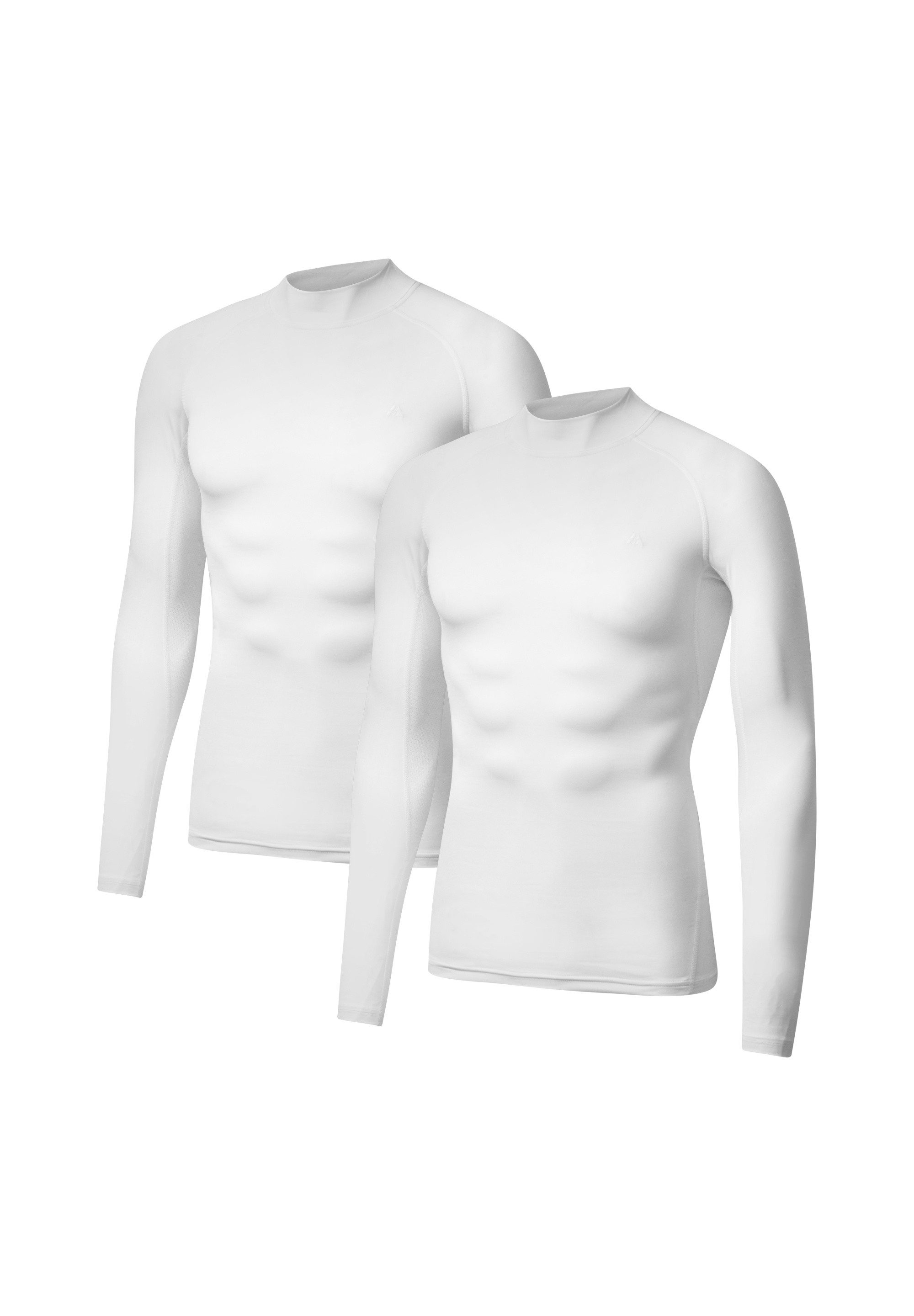 DANISH ENDURANCE Langarmshirt Compression LS (2-St) Herren Kompressions-Langarm, Atmungsaktiv & Schnelltrocknend