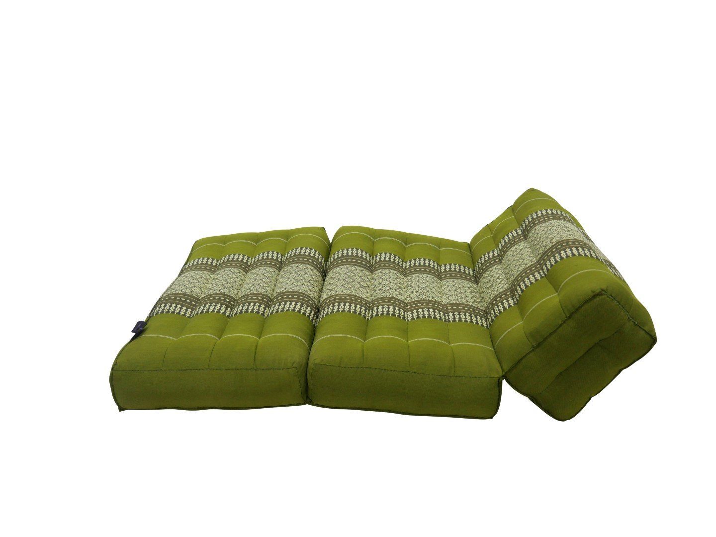 my Hamam faltbar Yoga orientalisches Meditationssitz grün, 50x70x12 angenehm, cm weich, unterstützend Muster, Yogakissen