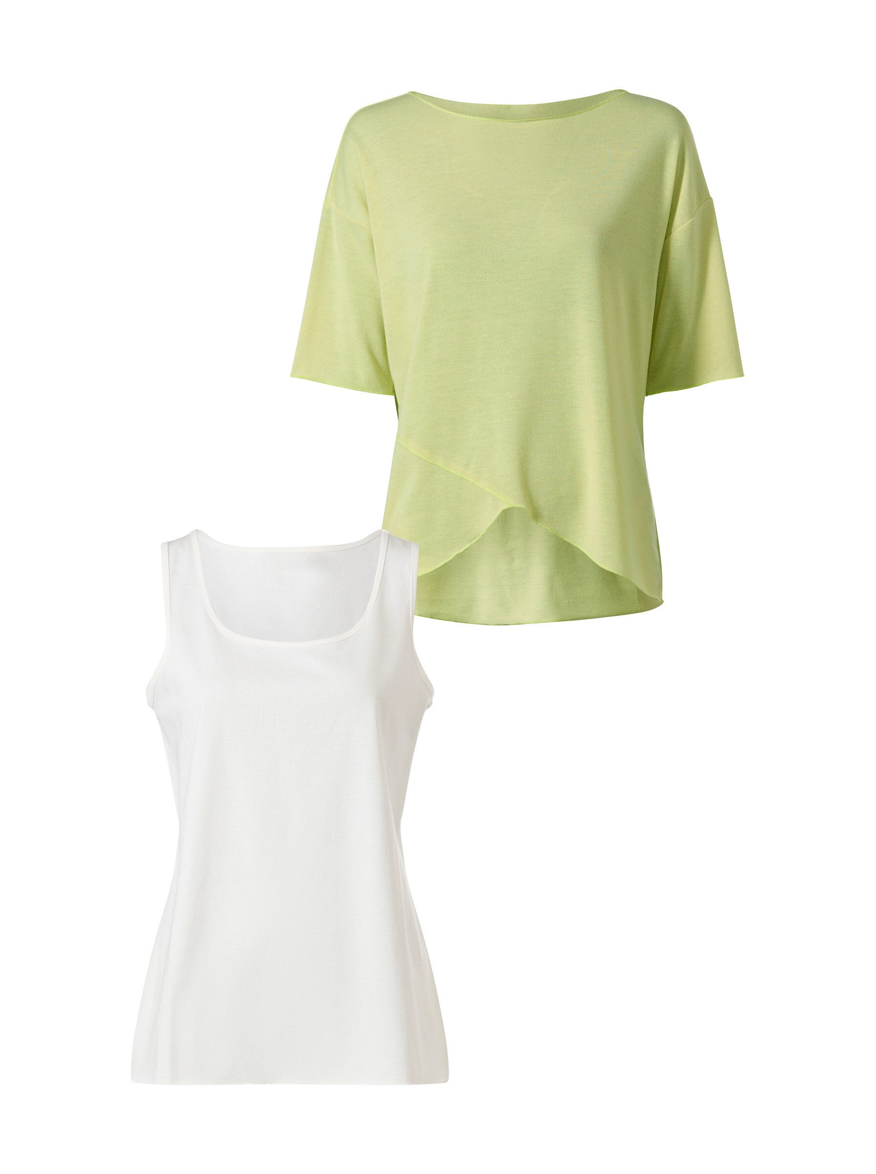 T-Shirt 2-in-1-Shirt 3/4-Arm