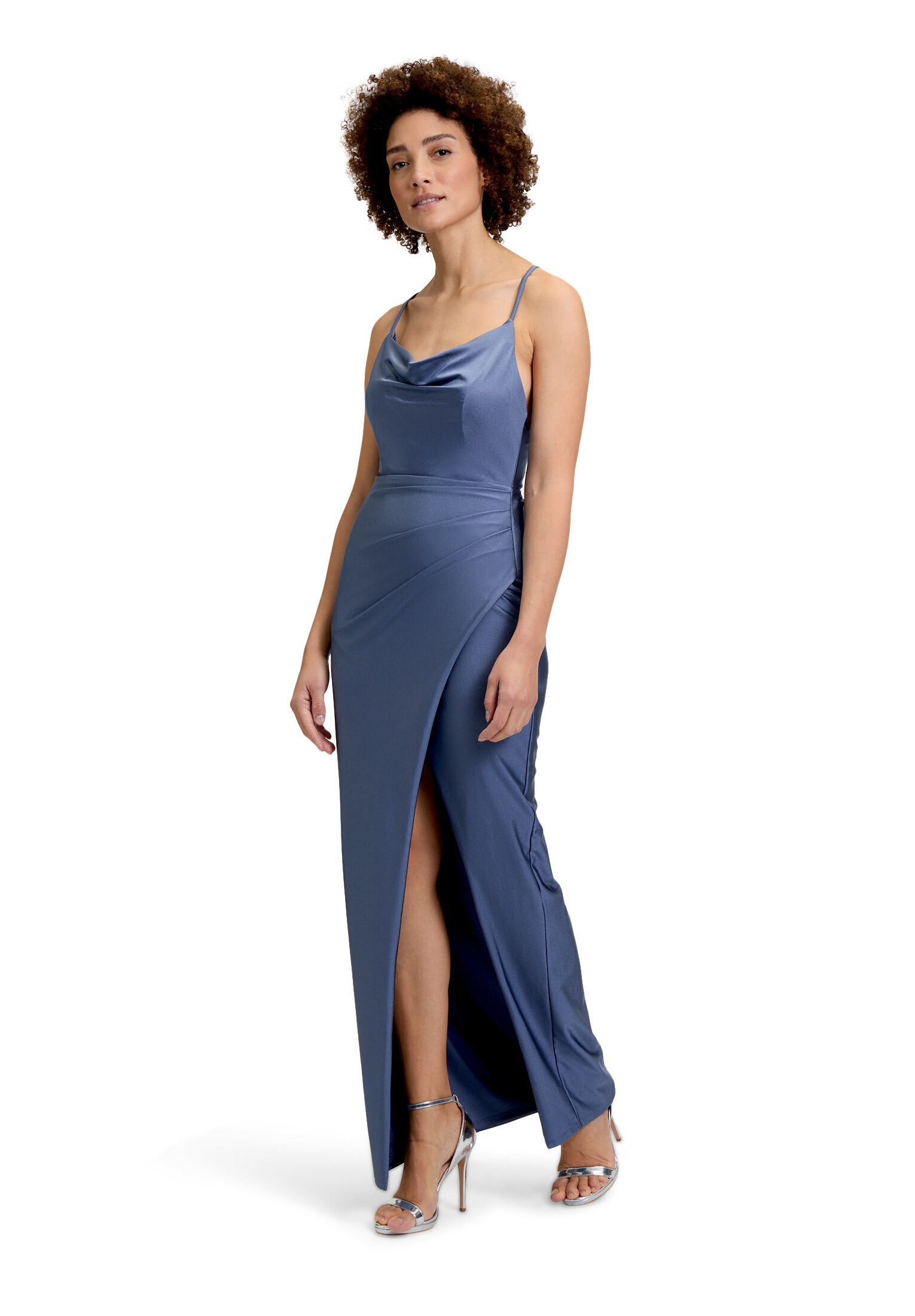 Vera Mont Abendkleid Damen figurbetont Schlitz