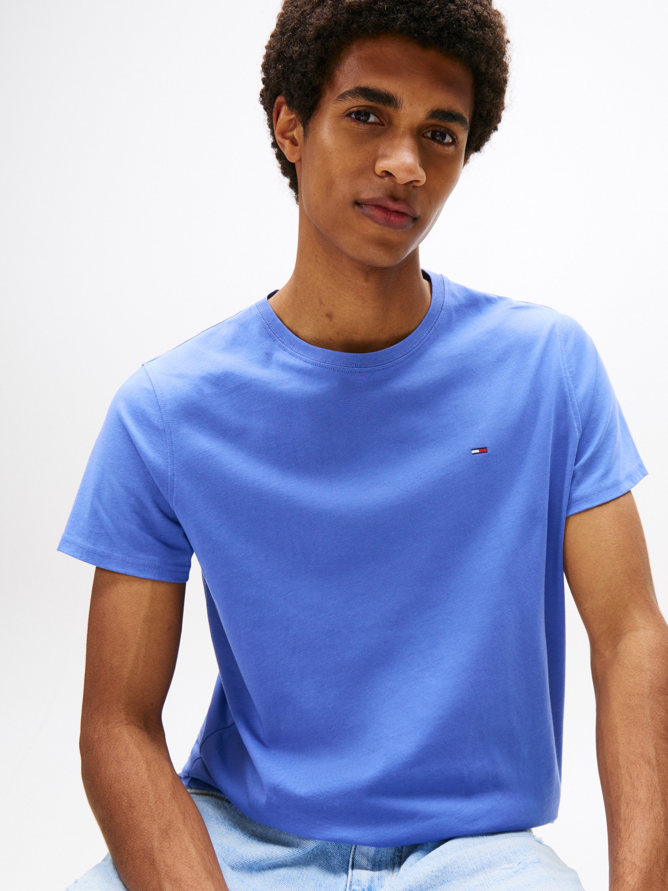 Tommy Jeans T-Shirt TJM ESSENTIAL SOLID TEE mit Rundhalsausschnitt und deze günstig online kaufen