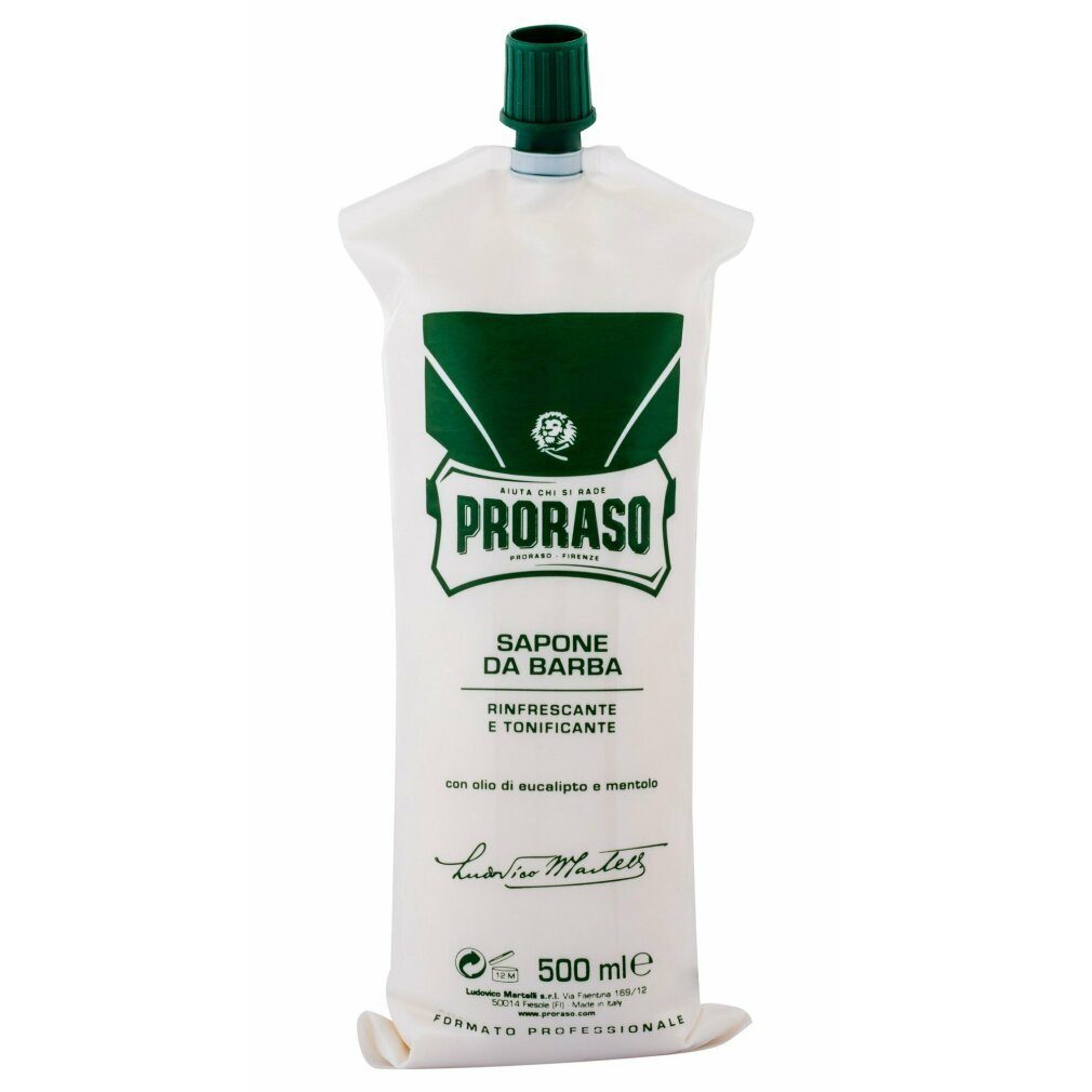 PRORASO Körperpflegemittel PROFESIONAL crema de afeitado eucalipto-mentol 500 ml