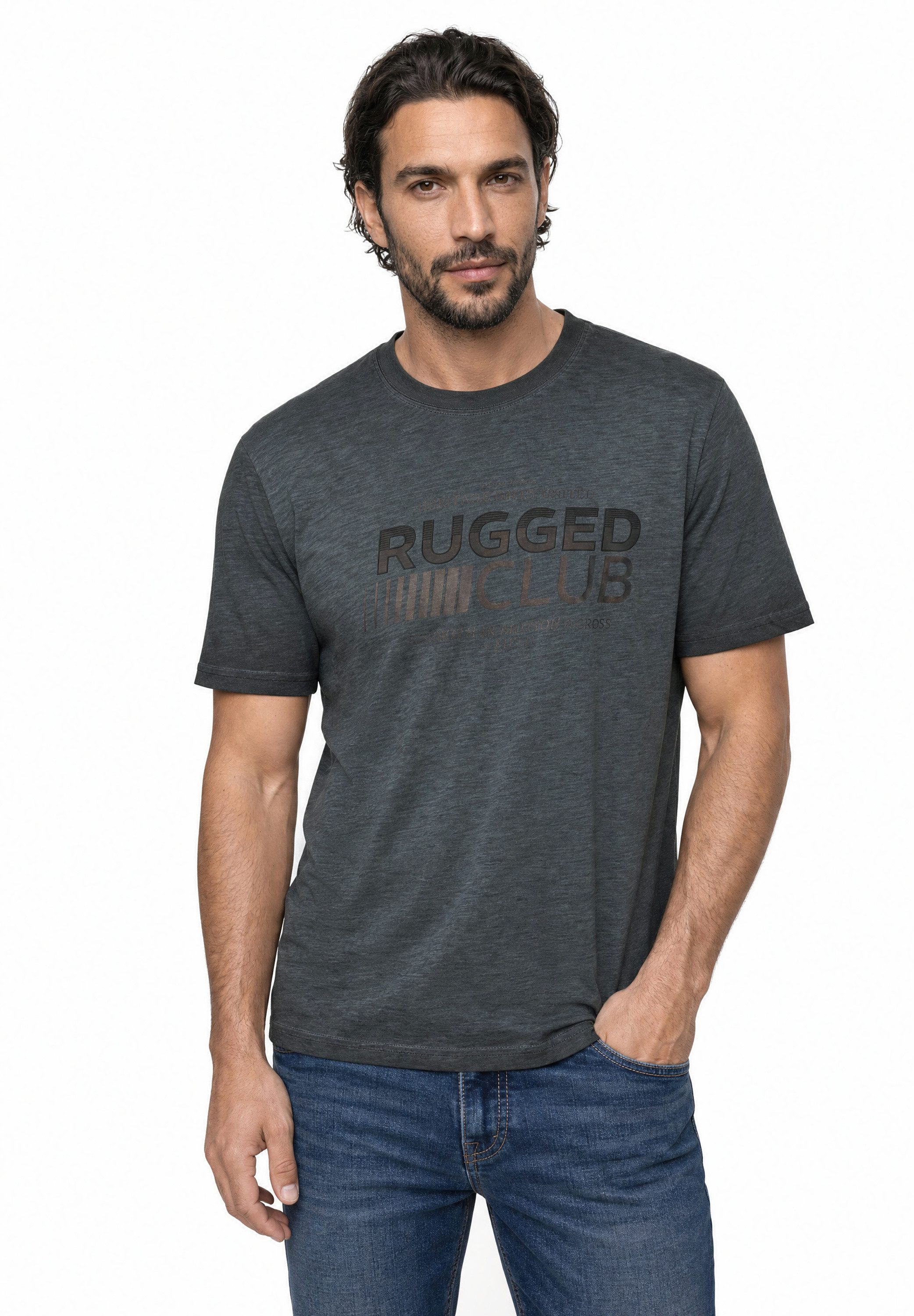 STREET ONE MEN T-Shirt aus reiner Baumwolle