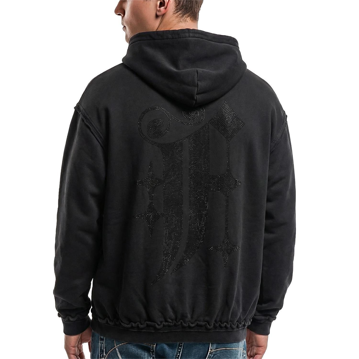 Favela Hoodie Hoodie Favela Dot Black Washed (1-tlg)