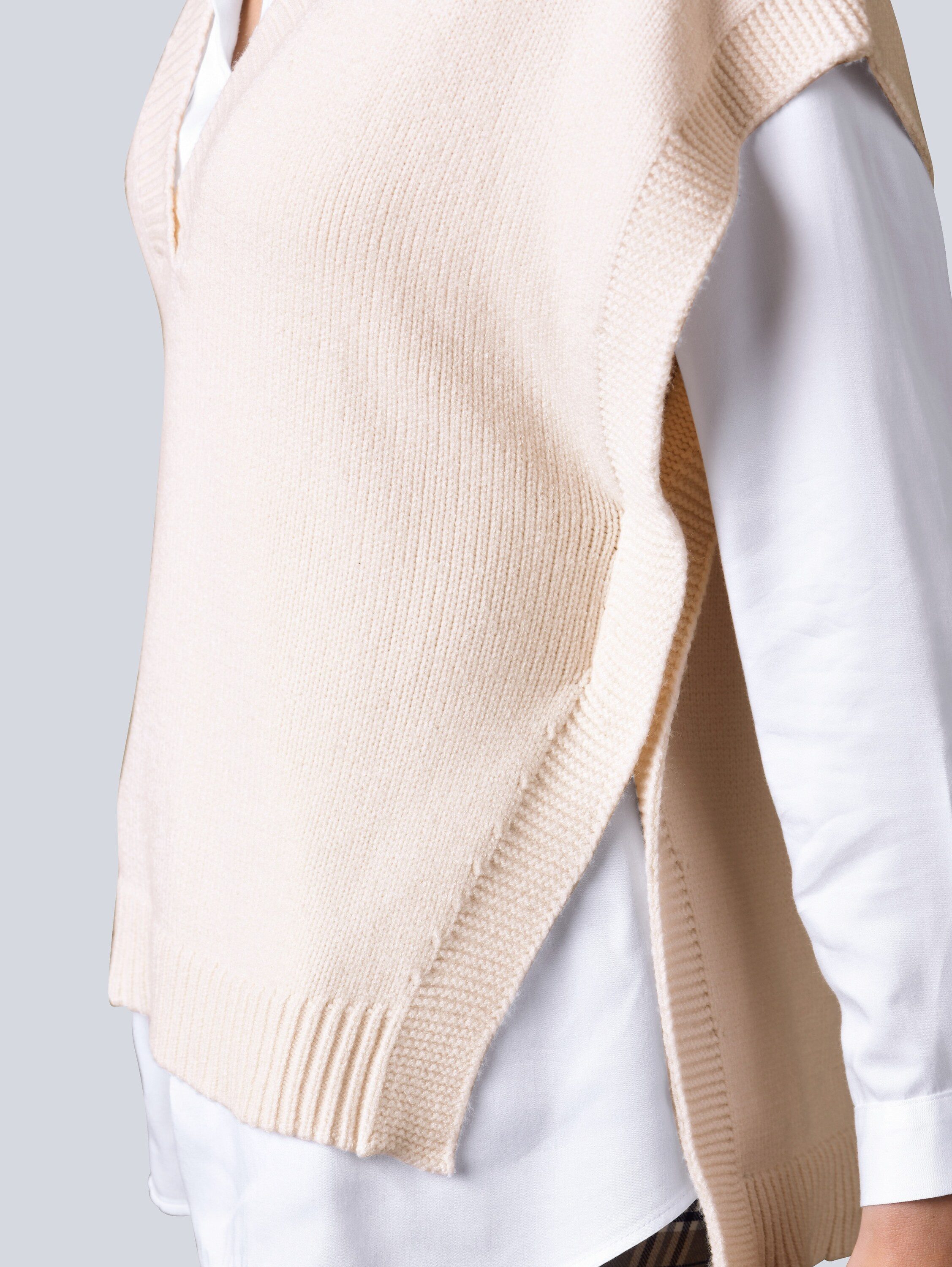 Alba Moda Pullunder Pullunder in lässiger Oversized-Form