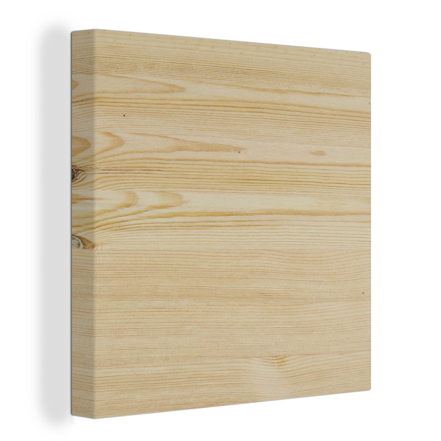 OneMillionCanvasses® Leinwandbild Paneel mit Holzstruktur, (1 St), Leinwand Bilder für Wohnzimmer Schlafzimmer | Leinwandbilder