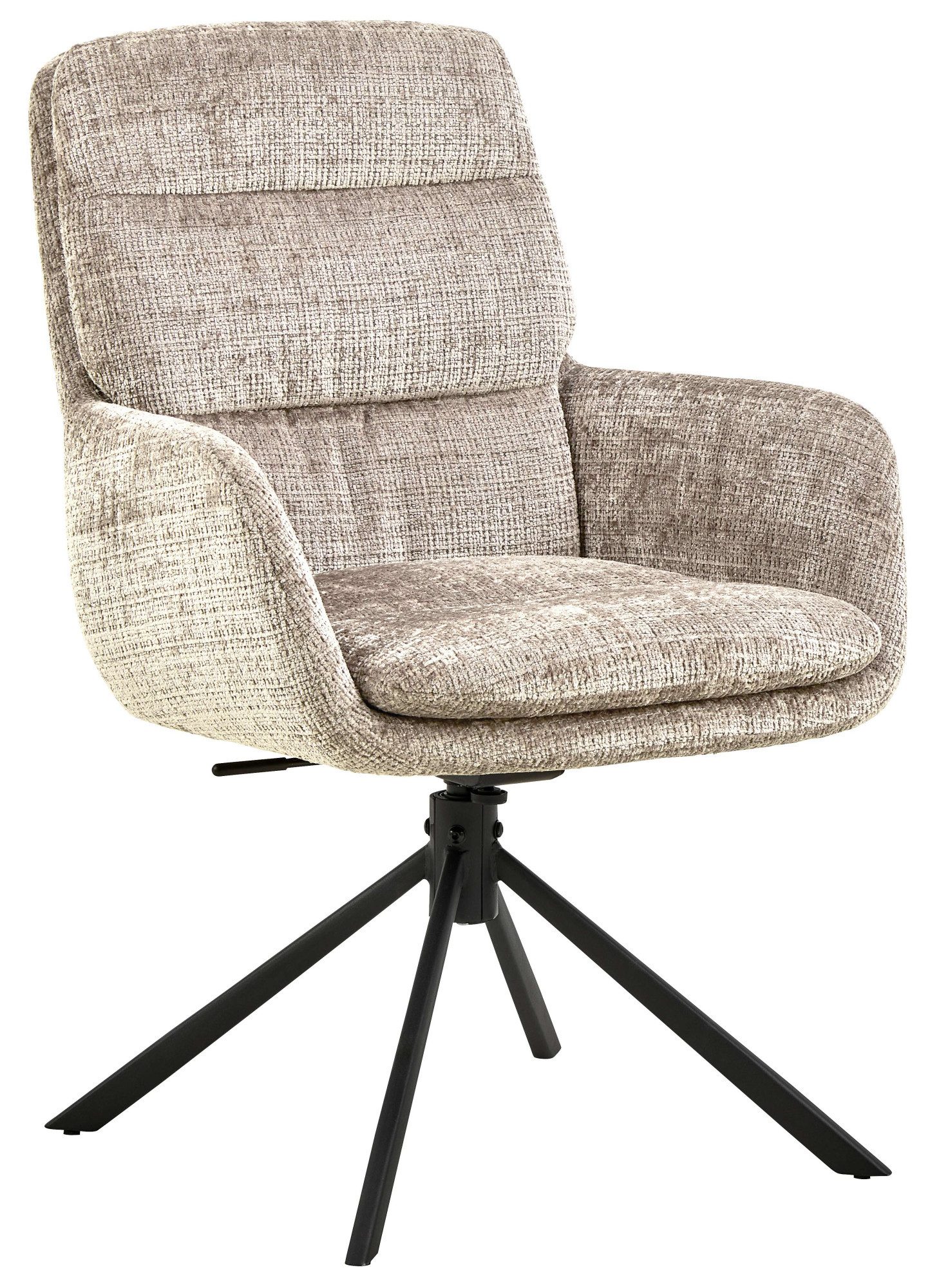 ACTONA GROUP Esszimmerstuhl Edgar, Polsterstuhl, Stuhl (Set, 2 St), Stuhl, Stoff, L-Form, Armlehnen, Dreh- & Kippfunktion, FSC™