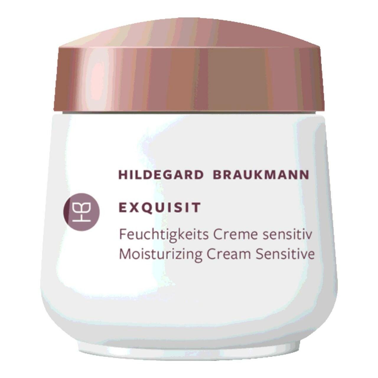 Hildegard Braukmann Feuchtigkeitscreme Exquisit Feuchtigkeits Creme Sensitiv Tag, Hydroaktive Tagespflege mit Aloe Vera und Sheabutt