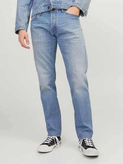Jack & Jones Regular-fit-Jeans Regular Jeans Basic Stonewashed Design Denim Hose 6938 in Dunkelblau