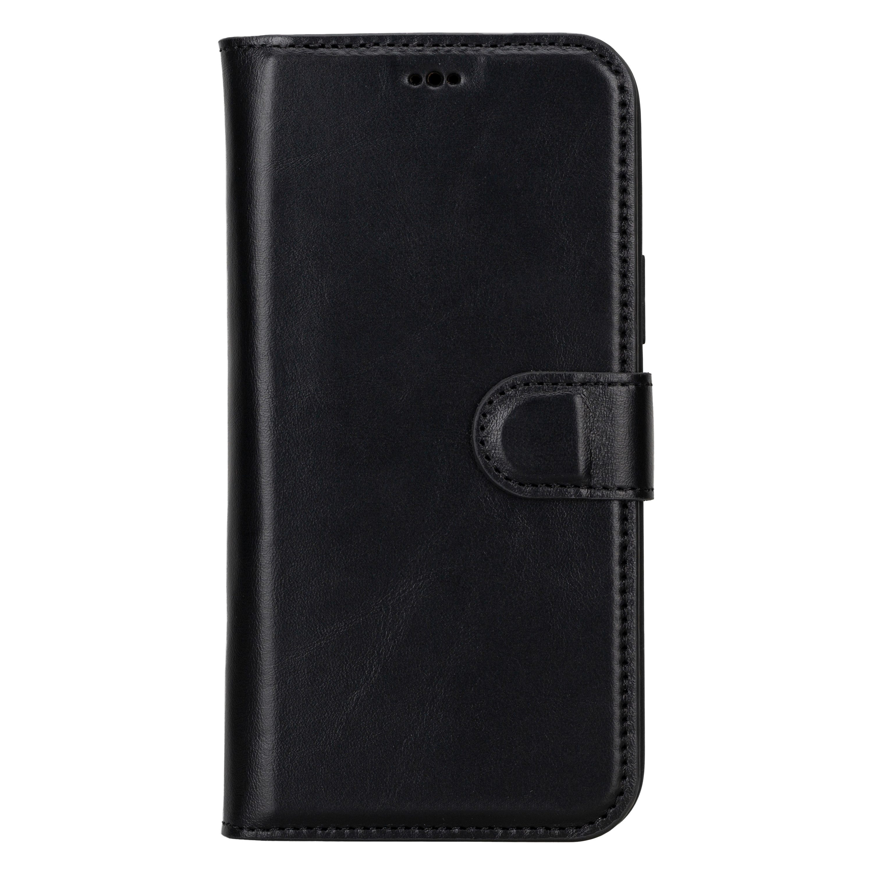 Renna Leather Handyhülle Echtleder Hülle für iPhone 14 Plus Handyhülle mit RFID Tasche