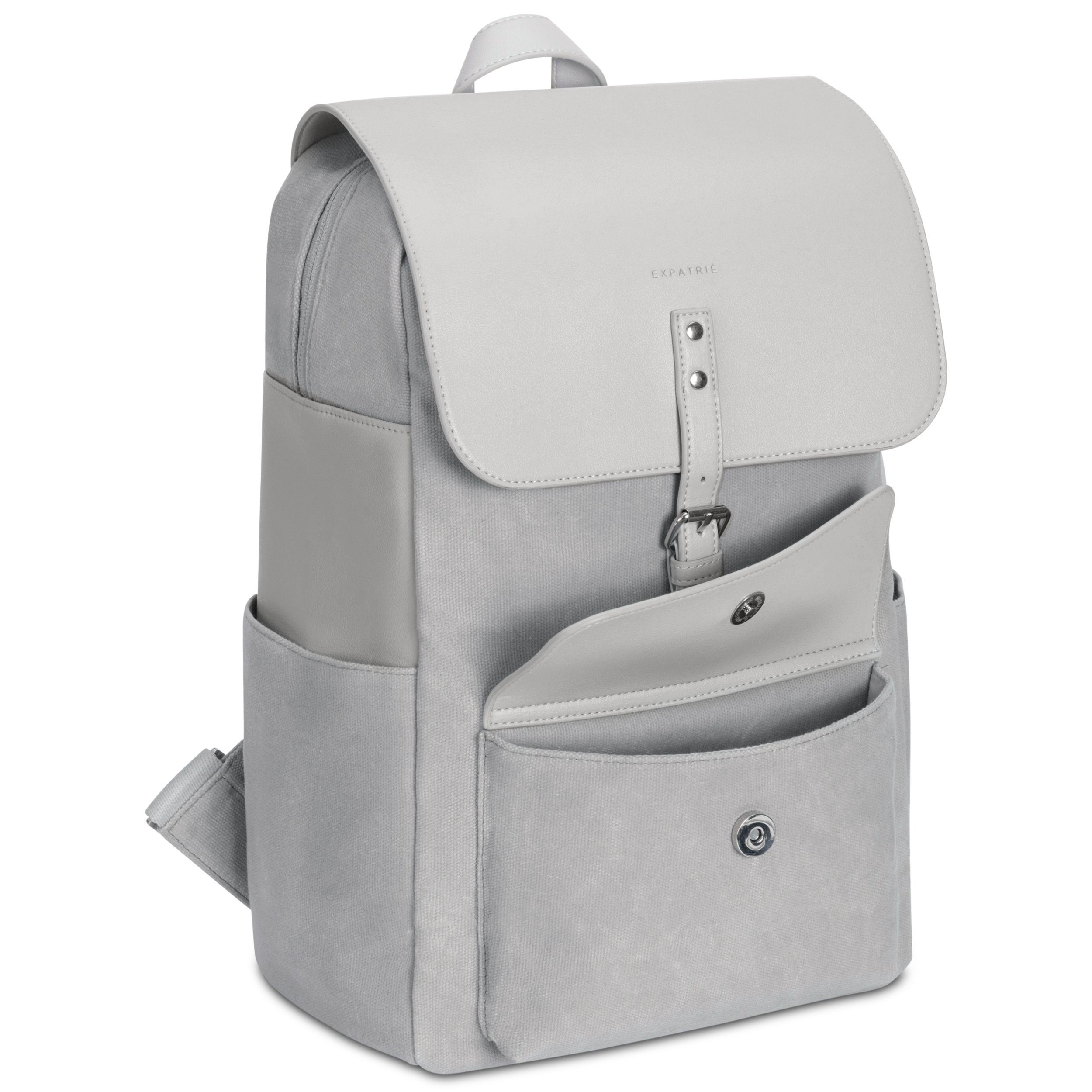 Expatrié Cityrucksack ELLA Rucksack Damen, Laptop Fach, Tagesrucksack, Magnetverschluss, Laptopfach, Wasserabweisend