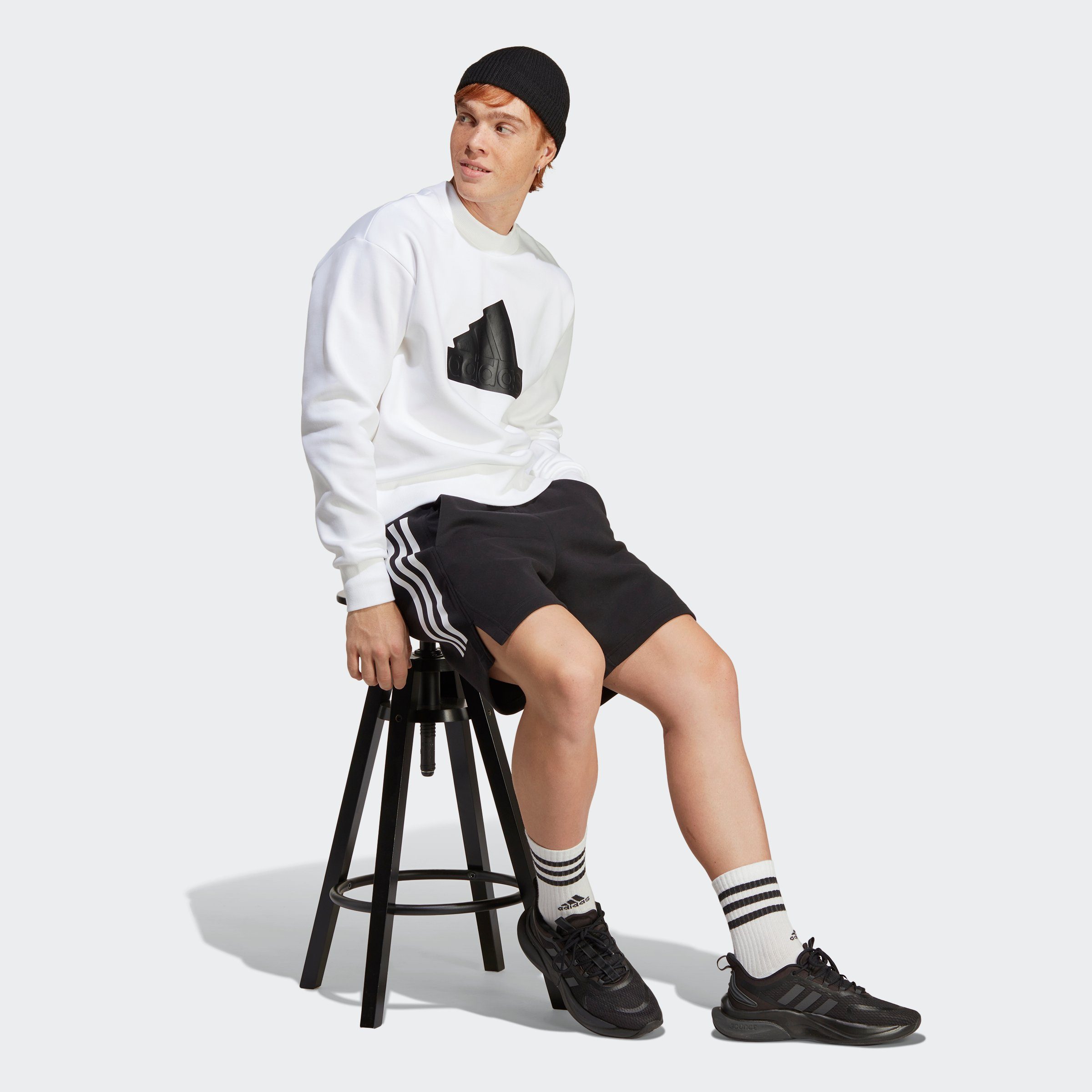 adidas Sportswear Sweatshirt OF ICONS Black / White BADGE SPORT FUTURE