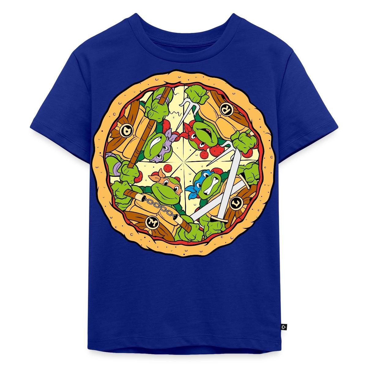 T-Shirt Teenage Mutant Ninja Turtles Pizza Logo Kinder Premium T-Shirt