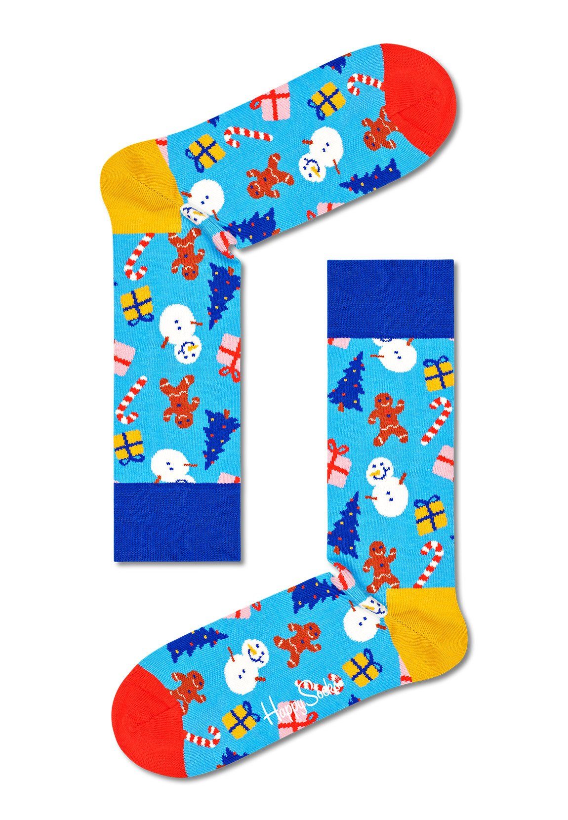 XHTG096300 SET Socks Happy TIME HOLIDAY Mehrfarbig Freizeitsocken Happy Socks GIFT 4PACK