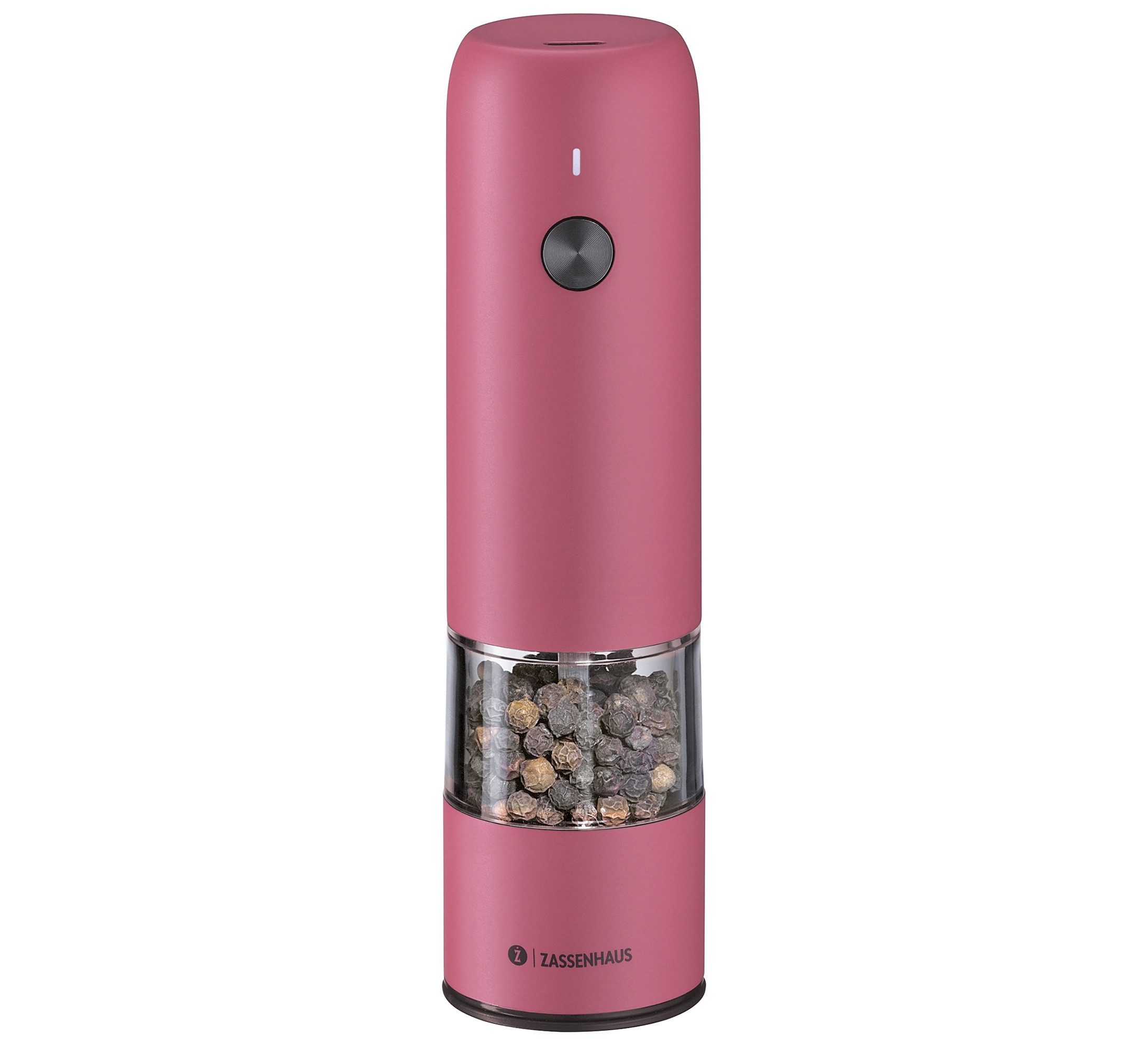 ZASSENHAUS Salz-/Pfeffermühle Pfeffermühle Salz-Gewürzmühle USB elektrisch 14cm ZASSENHAUS Köln Akku