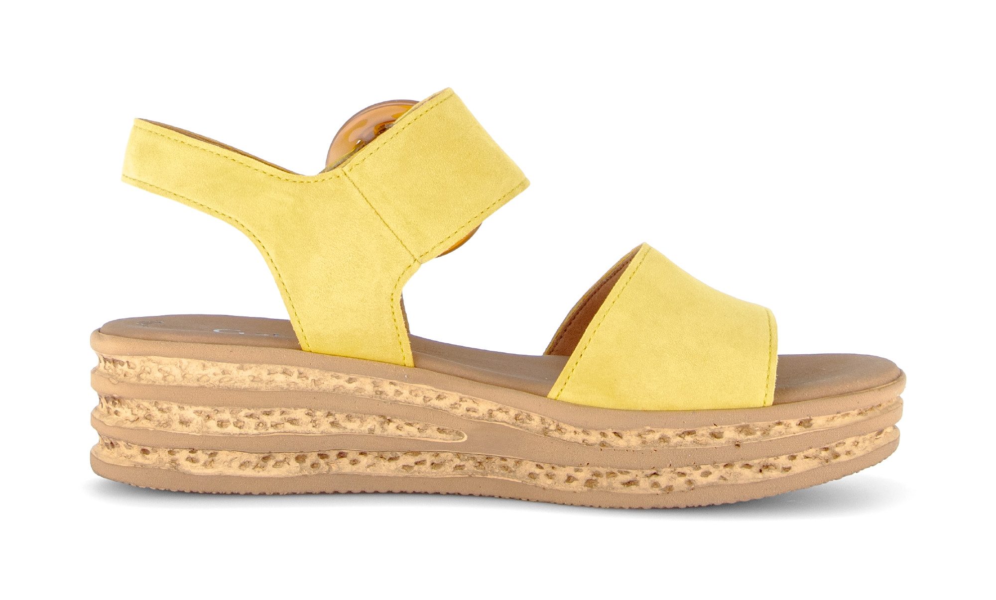 Gabor Keilsandalette, Riemchensandale, Sommerschuh mit modischer Zierschnalle