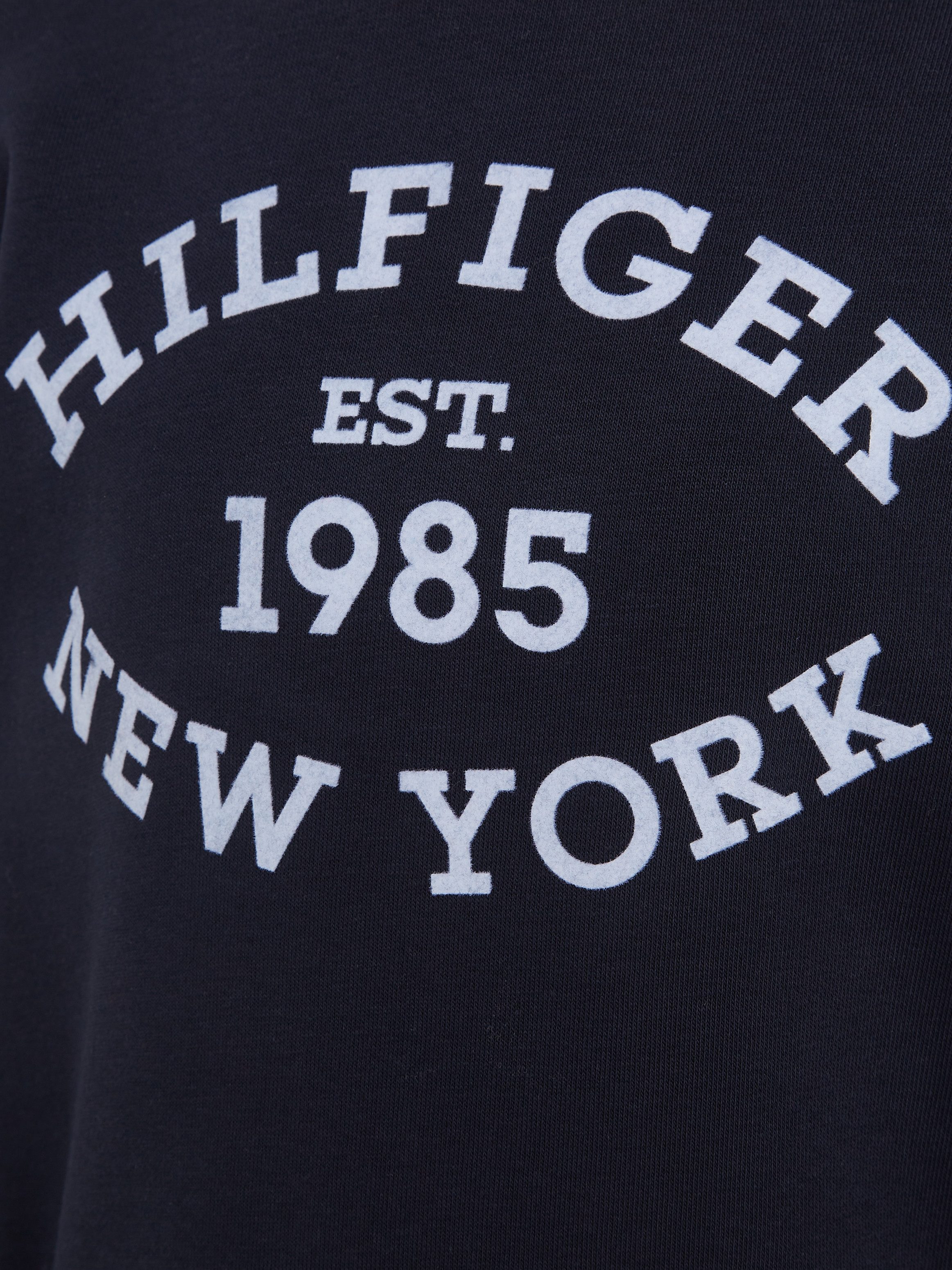 Tommy Hilfiger Sweatshirt MONOTYPE FLOCK REG SWEATSHIRT Baby bis 2 Jahre; mit Frontprint; Rundhals, Langarm