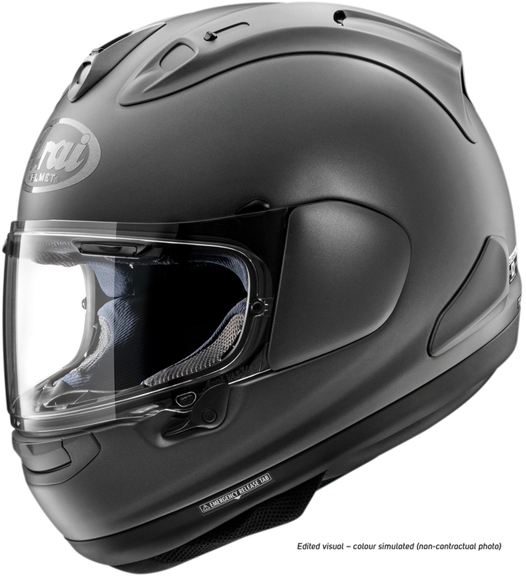 Arai Motorradhelm RX-7V Evo Frost Helm, vorbereitet für Kommunikationssystem,Notfallsystem-Polsterung (EQ